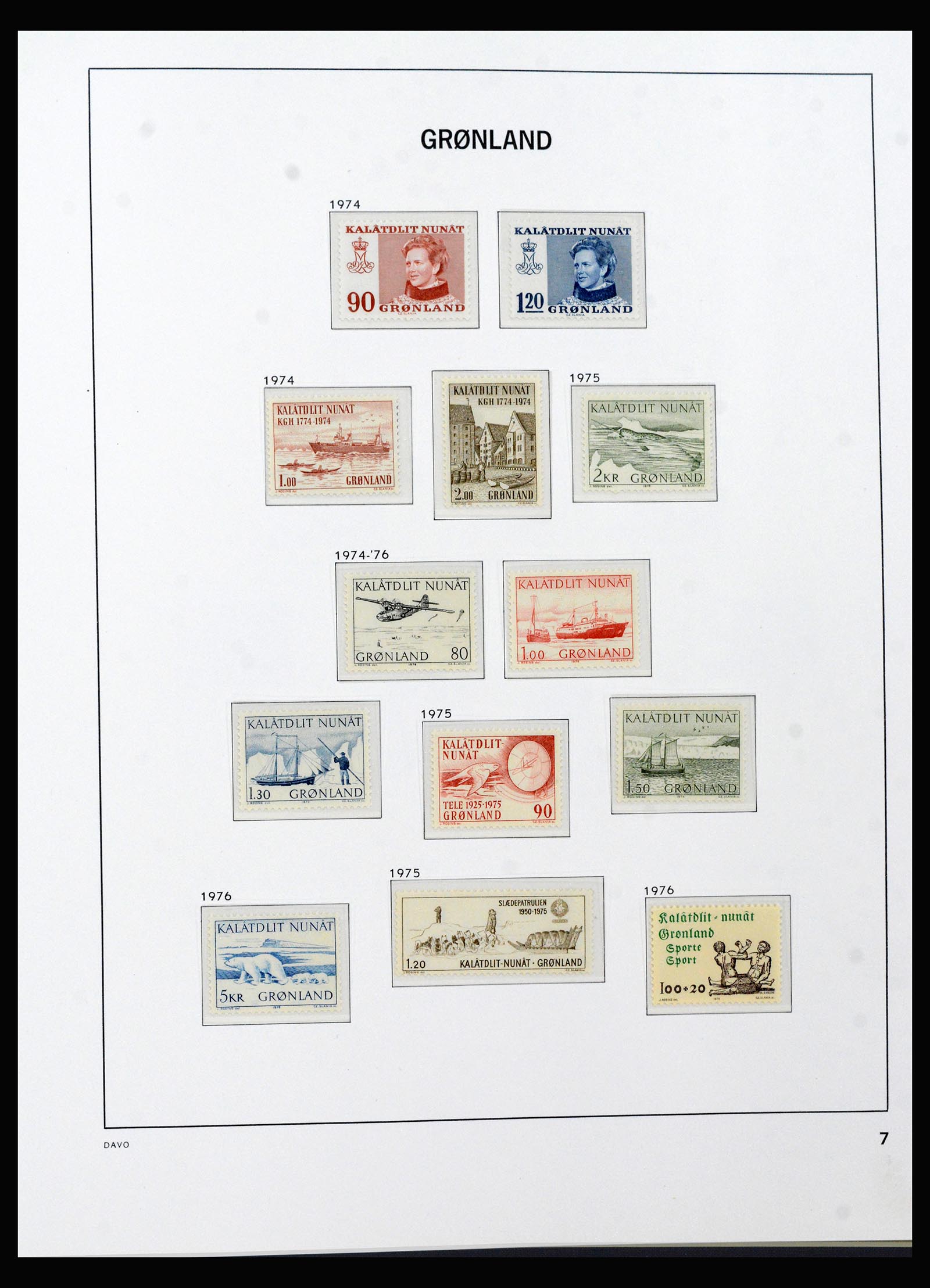 40299 0009 - Stamp collection 40299 Greenland 1905-2000.