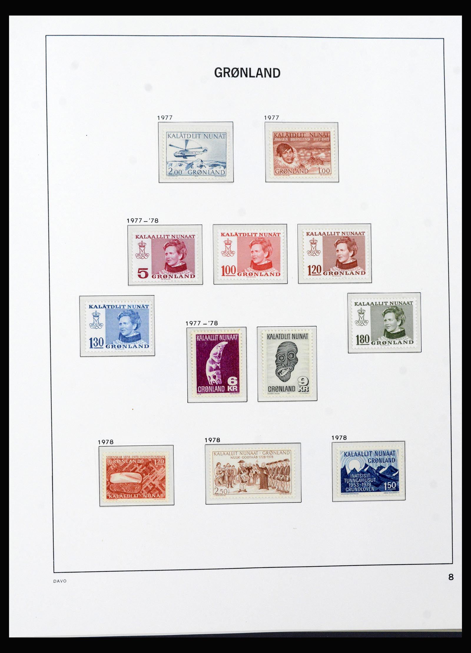 40299 0010 - Stamp collection 40299 Greenland 1905-2000.