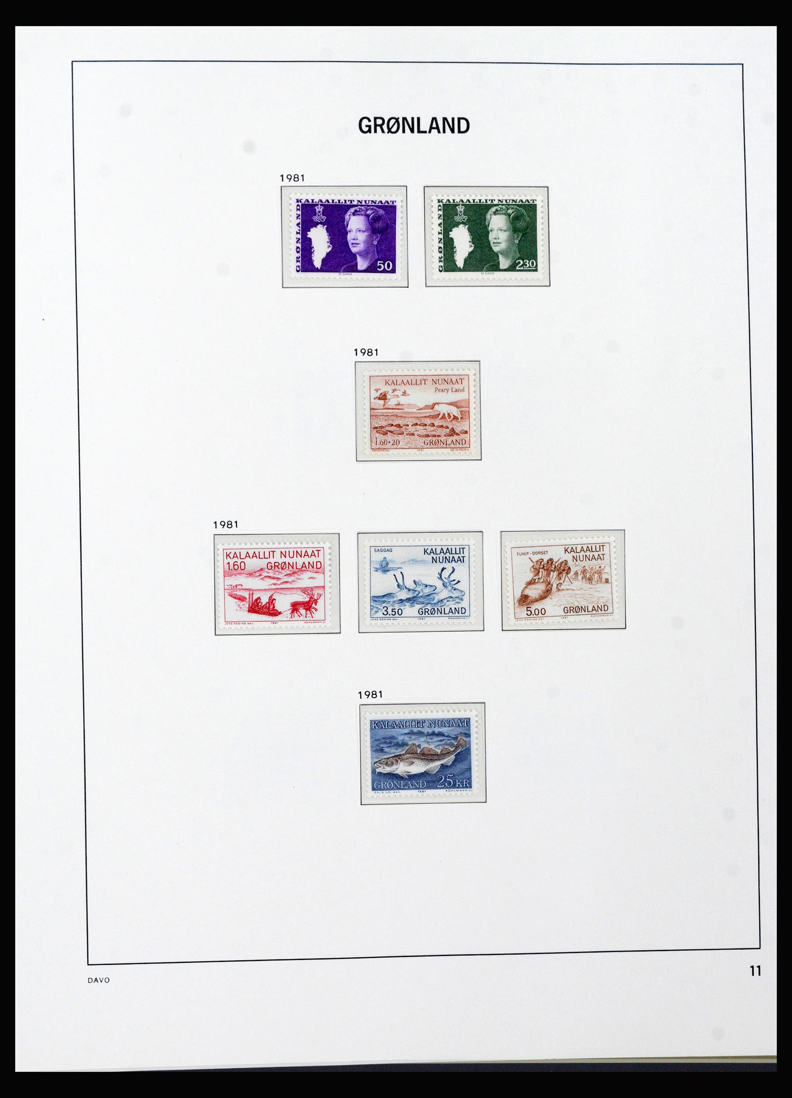 40299 0013 - Stamp collection 40299 Greenland 1905-2000.