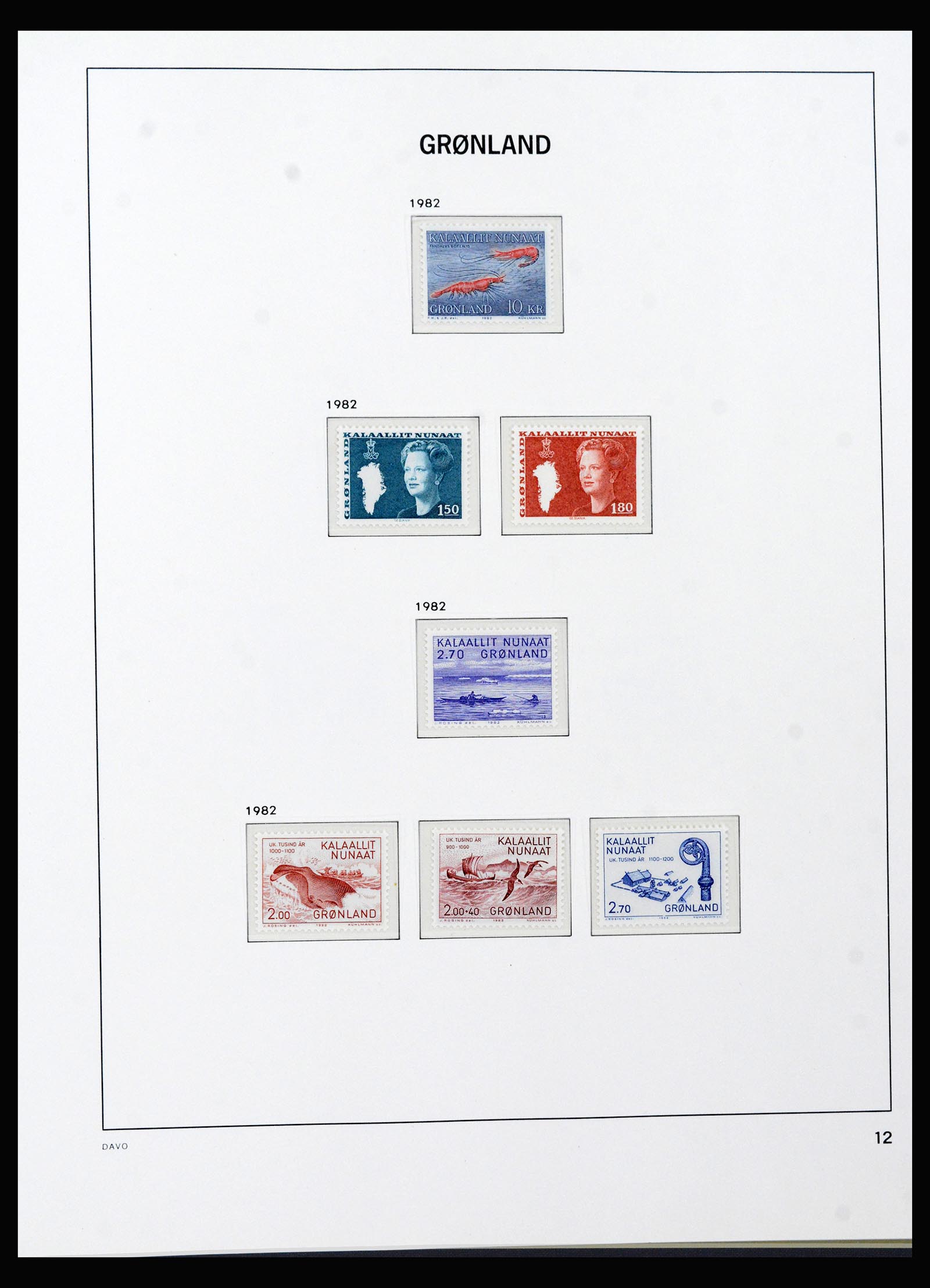 40299 0014 - Stamp collection 40299 Greenland 1905-2000.
