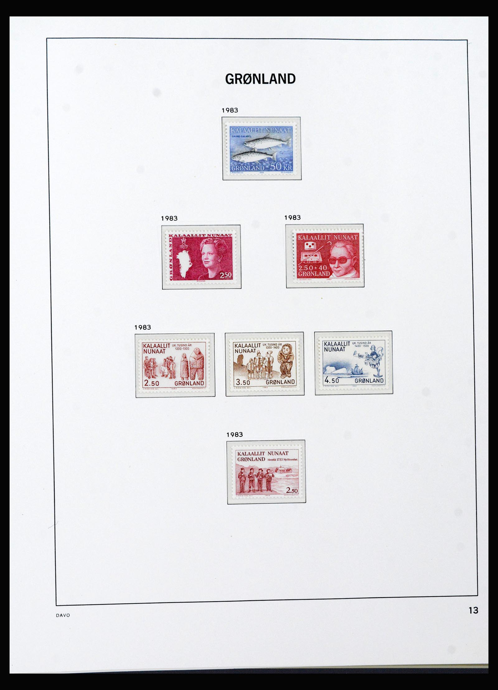 40299 0015 - Stamp collection 40299 Greenland 1905-2000.