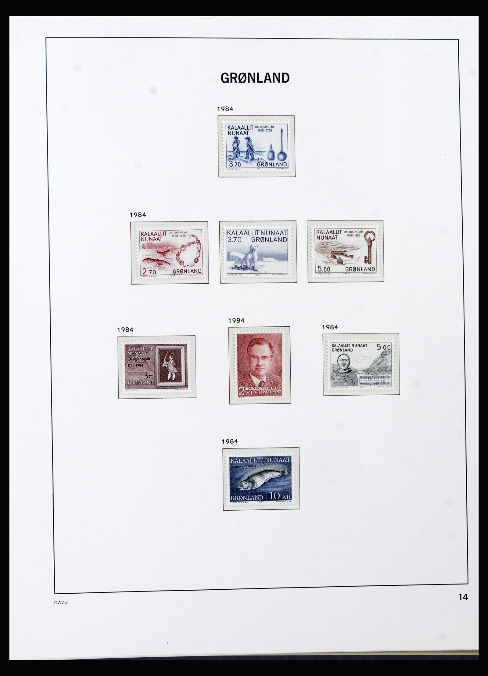 40299 0016 - Stamp collection 40299 Greenland 1905-2000.