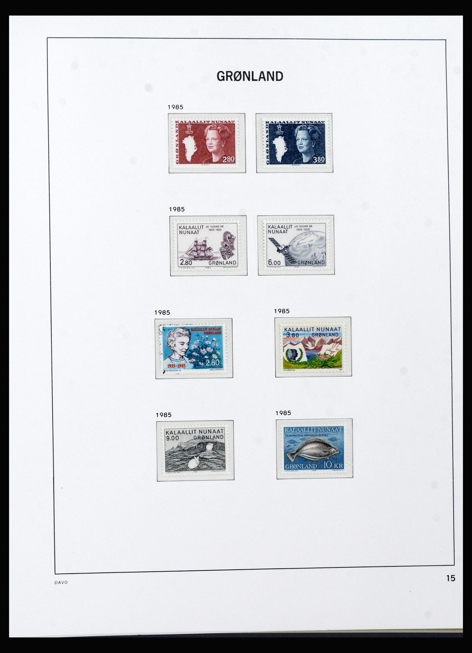 40299 0017 - Stamp collection 40299 Greenland 1905-2000.