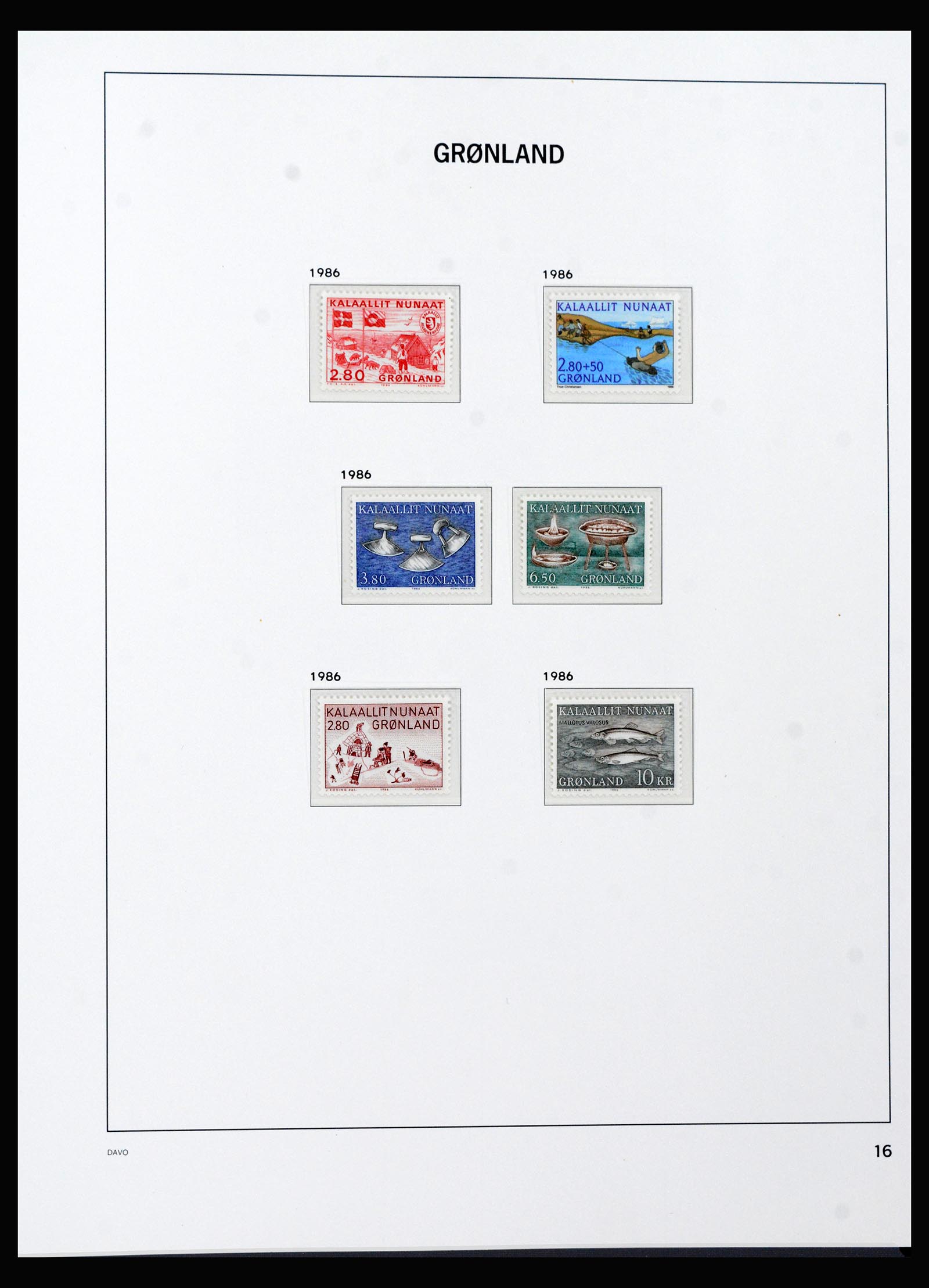 40299 0018 - Stamp collection 40299 Greenland 1905-2000.