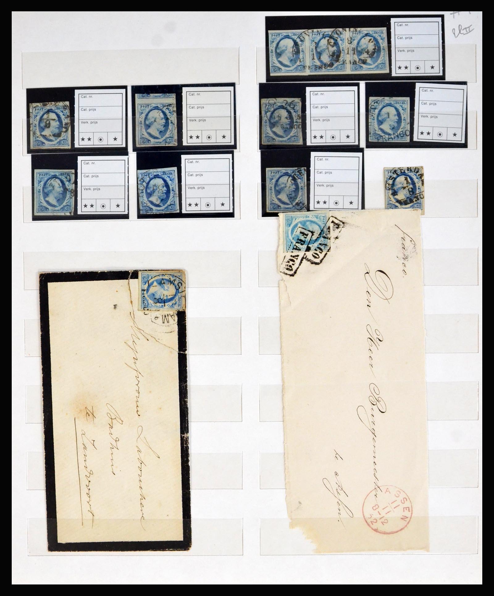 40300 0003 - Postzegel verzameling 40300 Nederland emissie 1852.