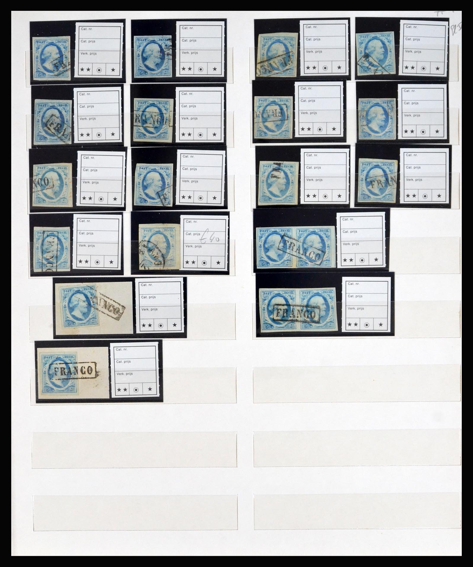 40300 0007 - Postzegel verzameling 40300 Nederland emissie 1852.