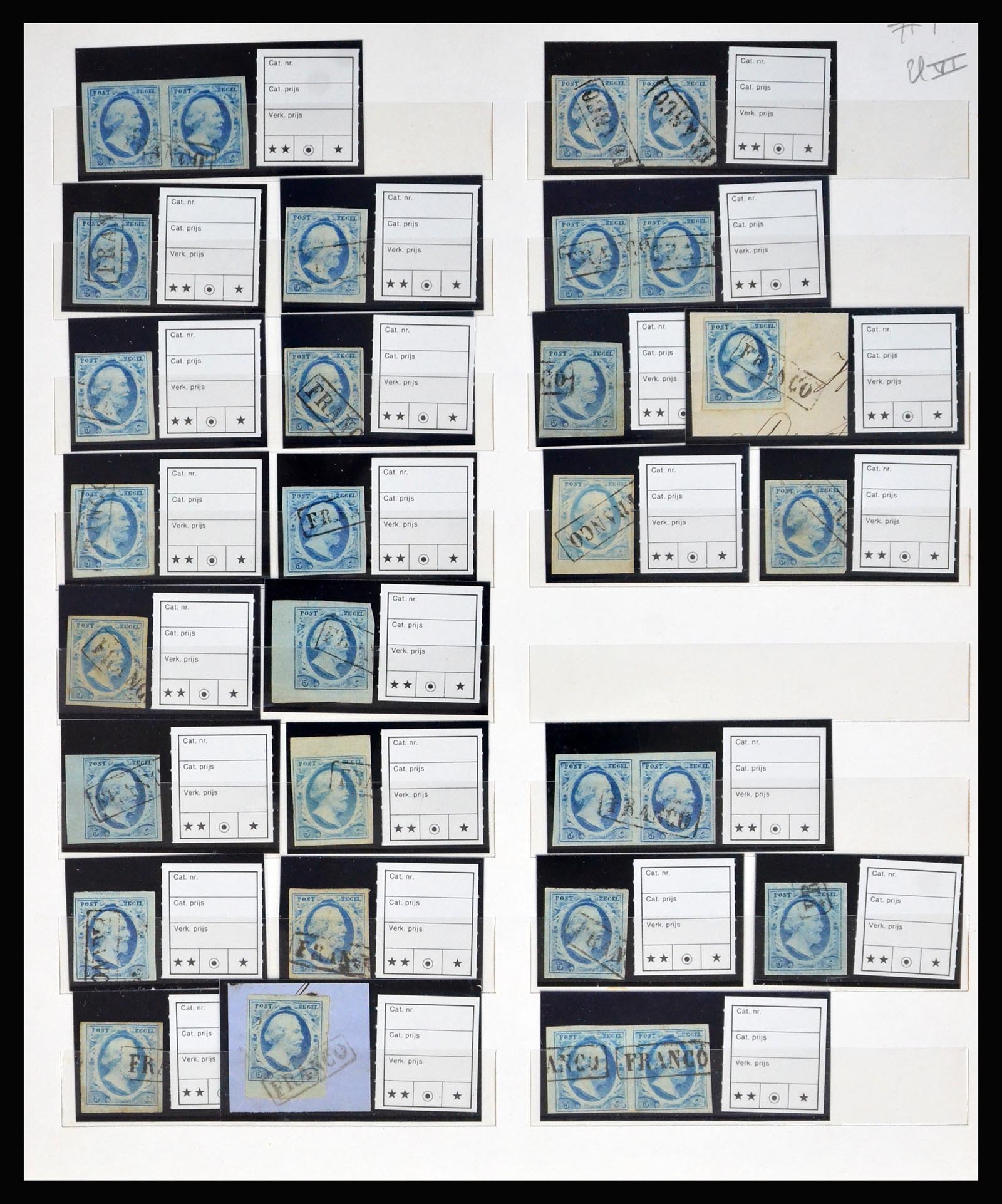 40300 0008 - Postzegel verzameling 40300 Nederland emissie 1852.