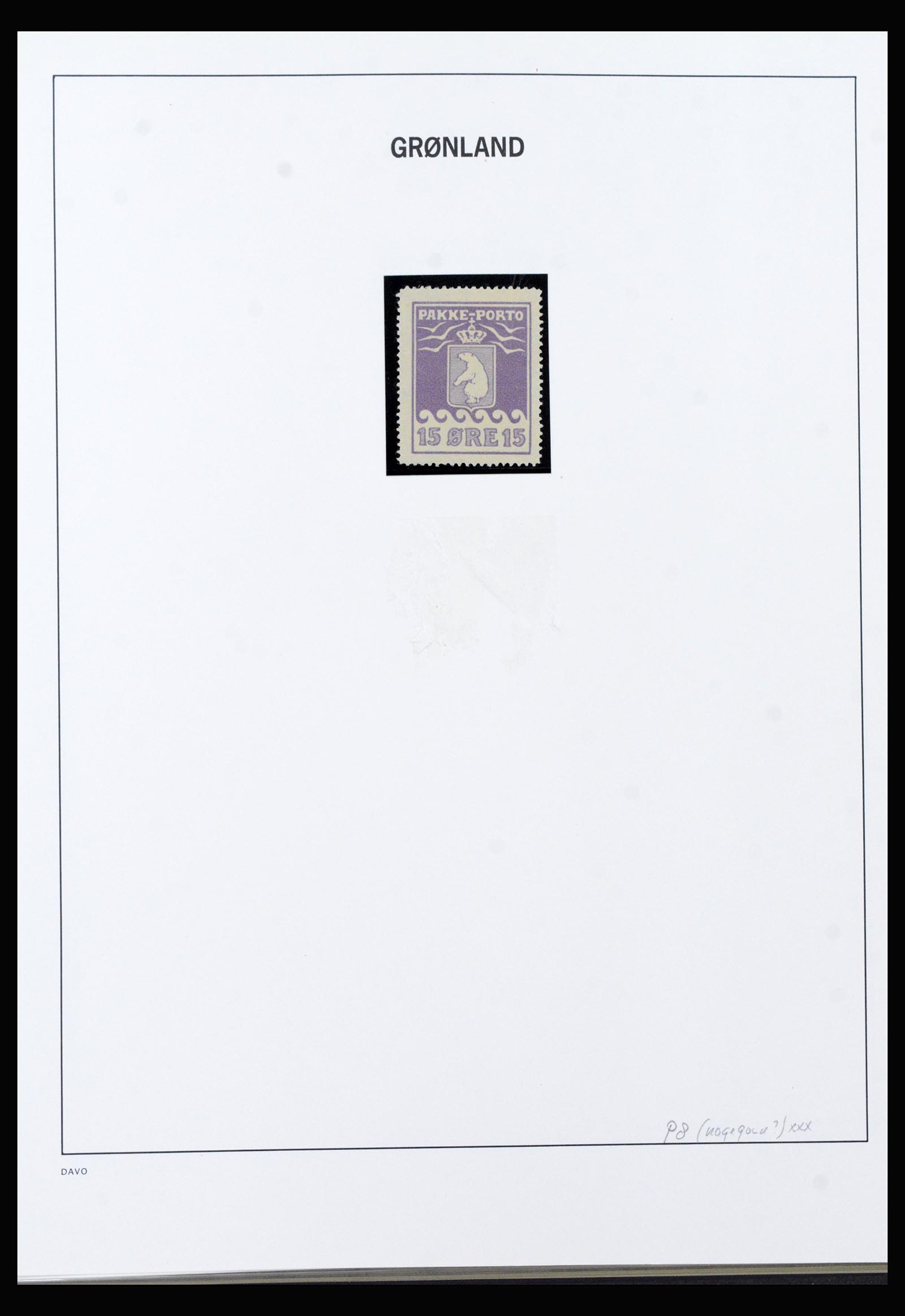 40301 0005 - Postzegel verzameling 40301 Groenland Pakke Porto 1905-1937.