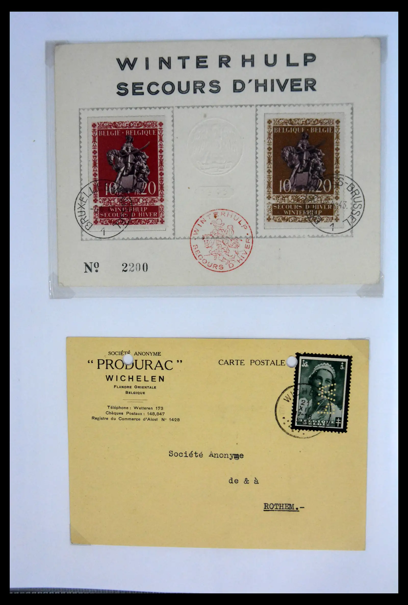40302 0023 - Stamp collection 40302 Belgium covers/fdc's 1832-2008.