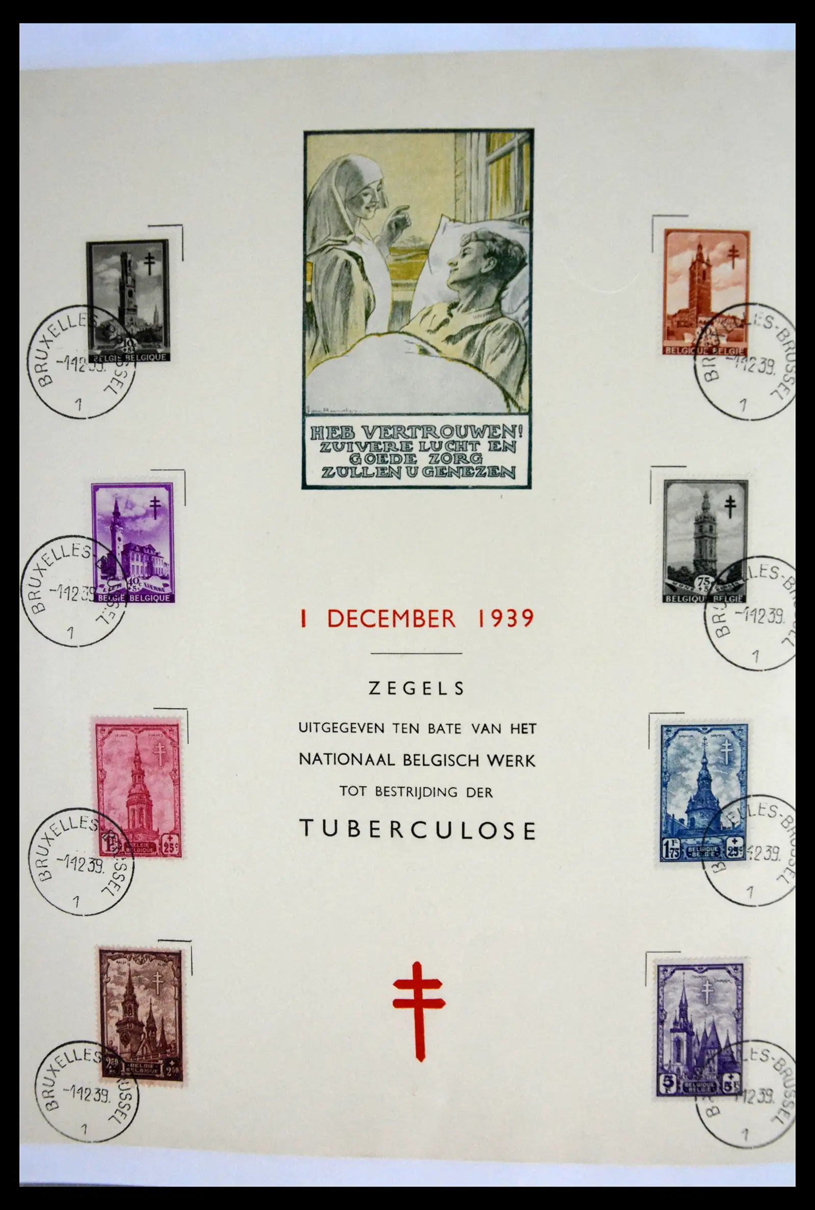 40302 0025 - Stamp collection 40302 Belgium covers/fdc's 1832-2008.