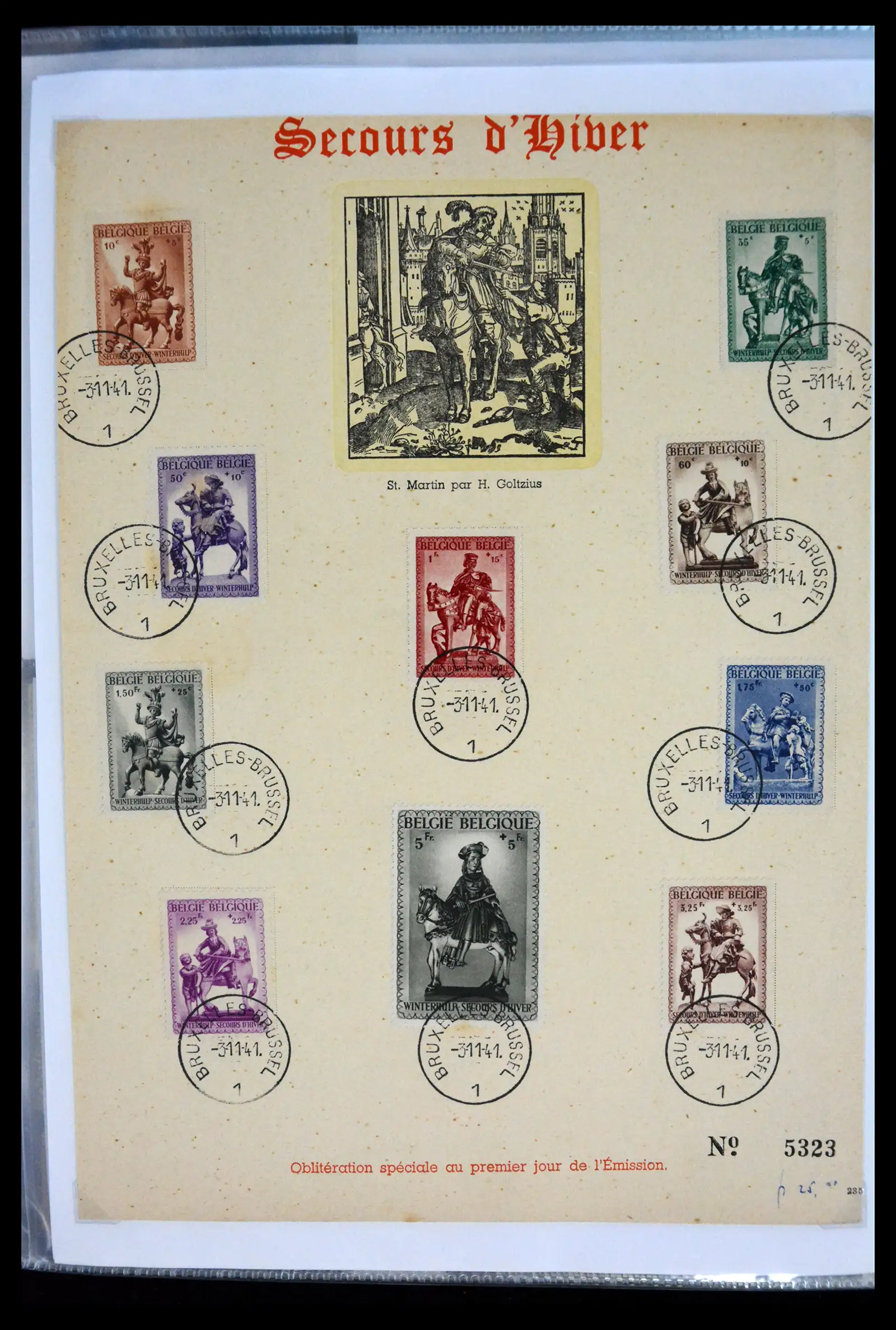 40302 0026 - Stamp collection 40302 Belgium covers/fdc's 1832-2008.