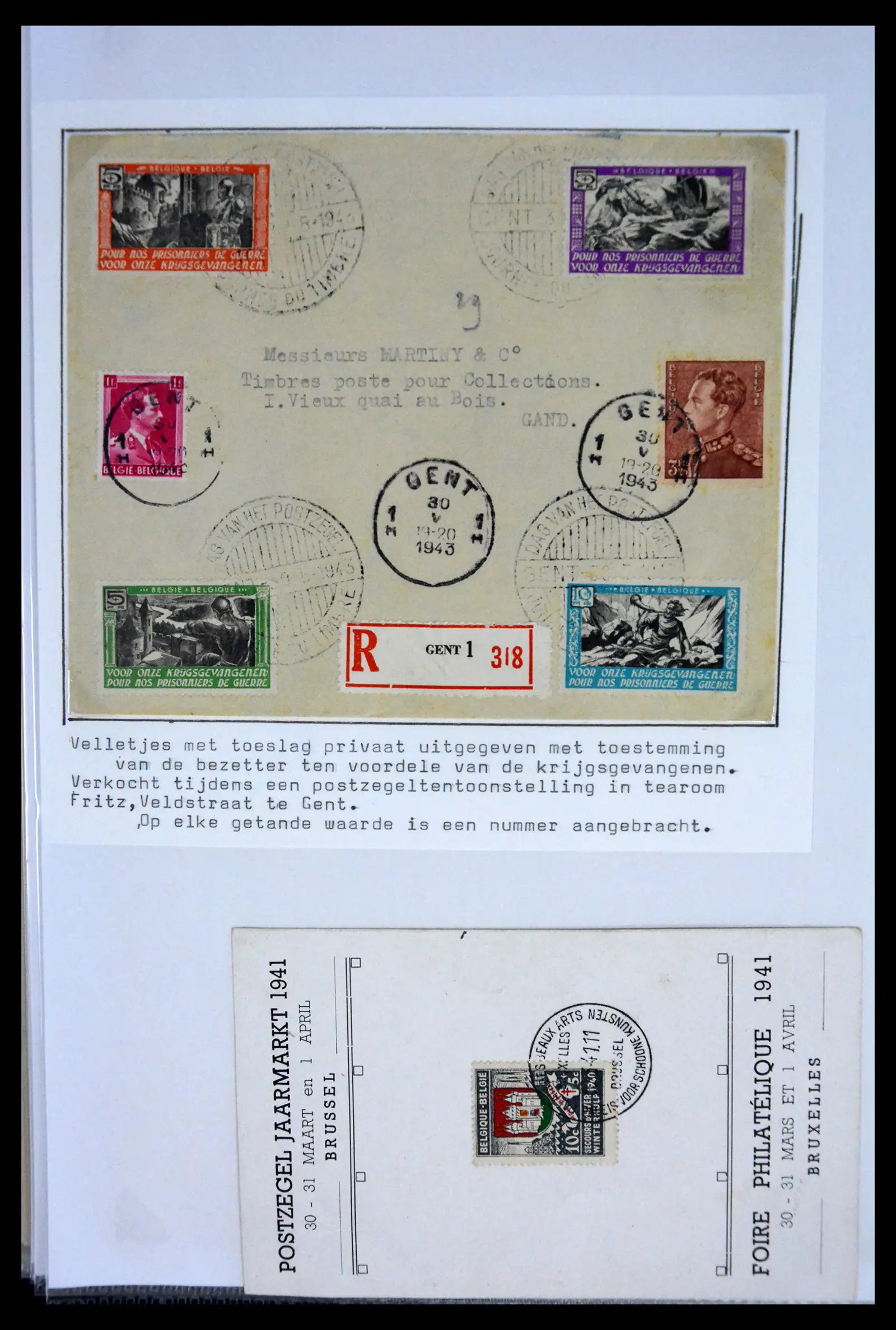 40302 0029 - Stamp collection 40302 Belgium covers/fdc's 1832-2008.