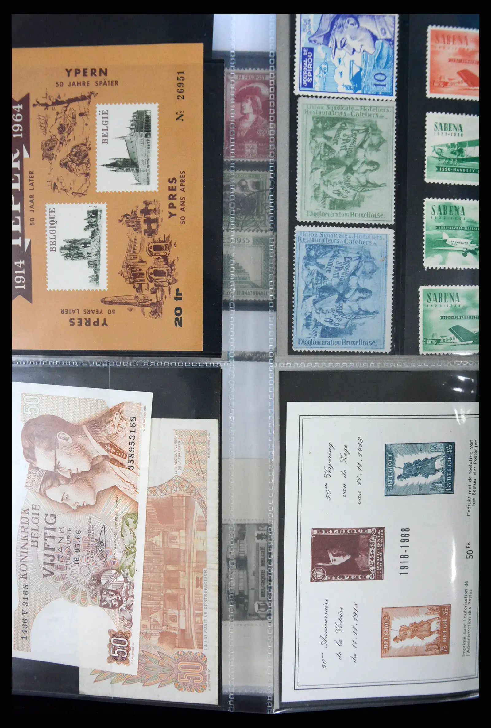 40302 0033 - Stamp collection 40302 Belgium covers/fdc's 1832-2008.