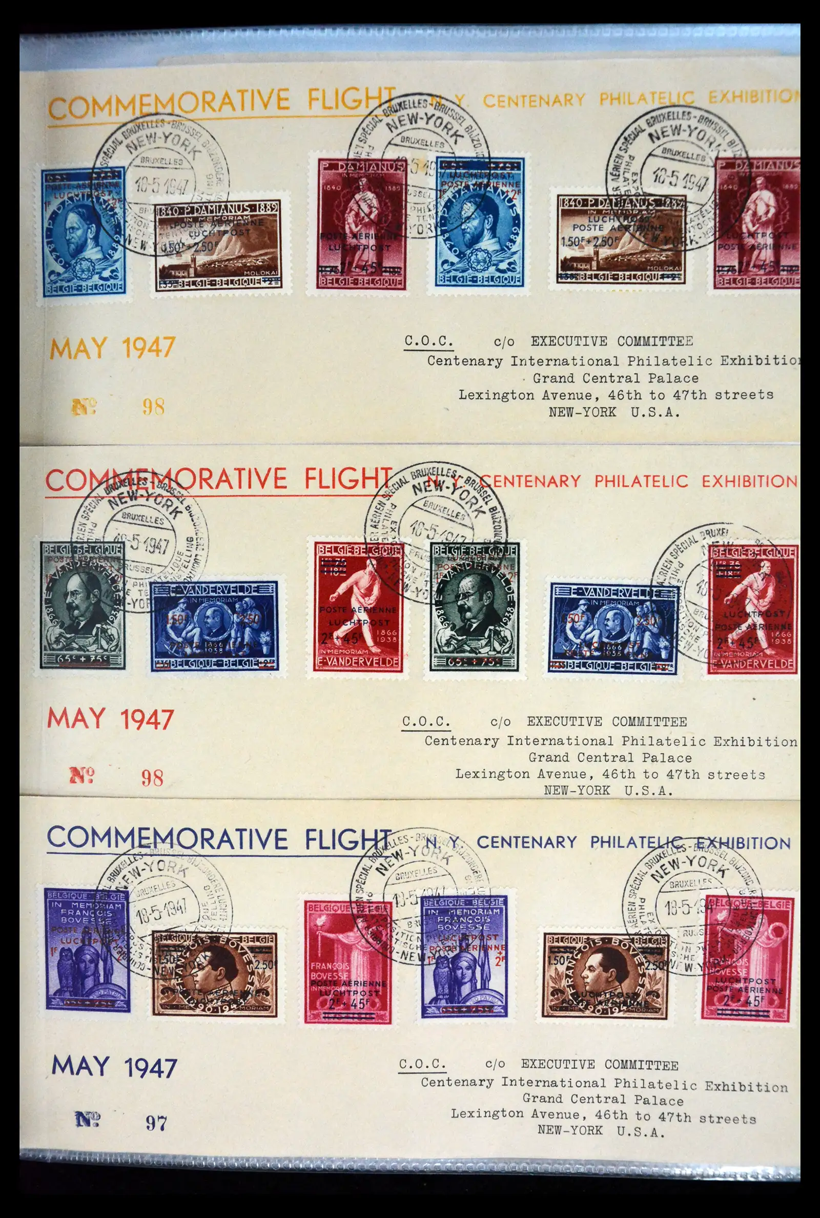 40302 0034 - Stamp collection 40302 Belgium covers/fdc's 1832-2008.