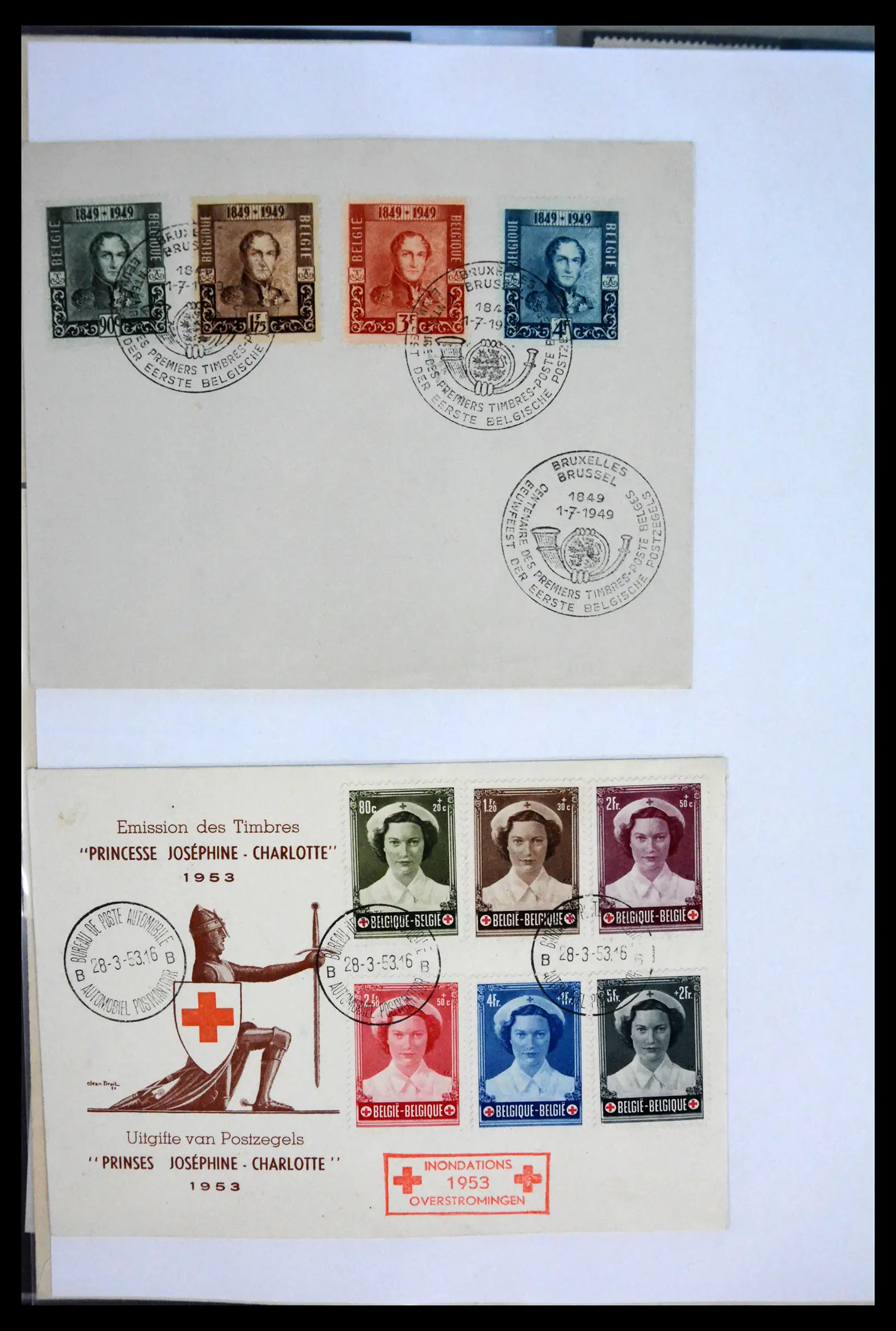 40302 0035 - Stamp collection 40302 Belgium covers/fdc's 1832-2008.