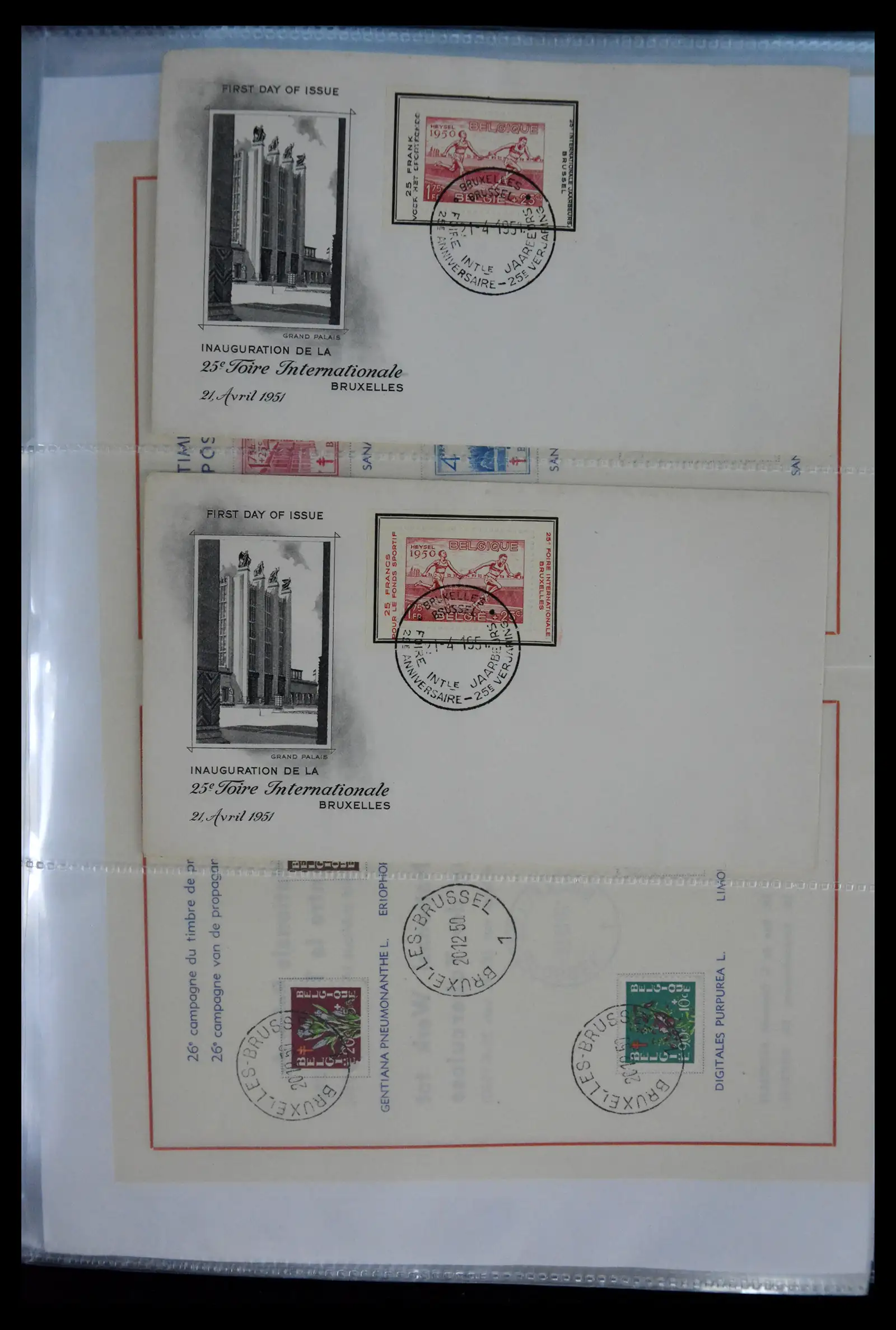 40302 0036 - Stamp collection 40302 Belgium covers/fdc's 1832-2008.