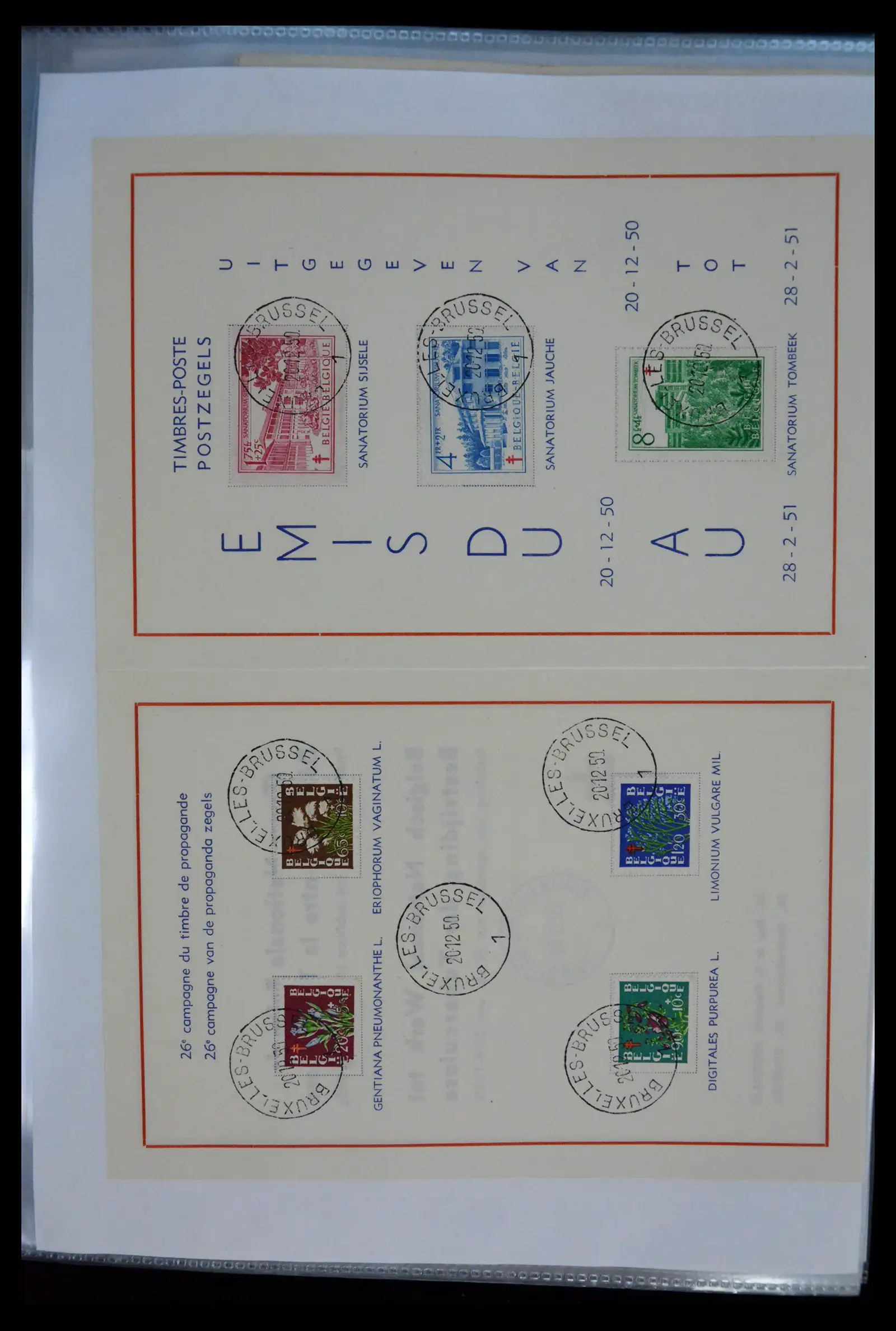 40302 0037 - Stamp collection 40302 Belgium covers/fdc's 1832-2008.