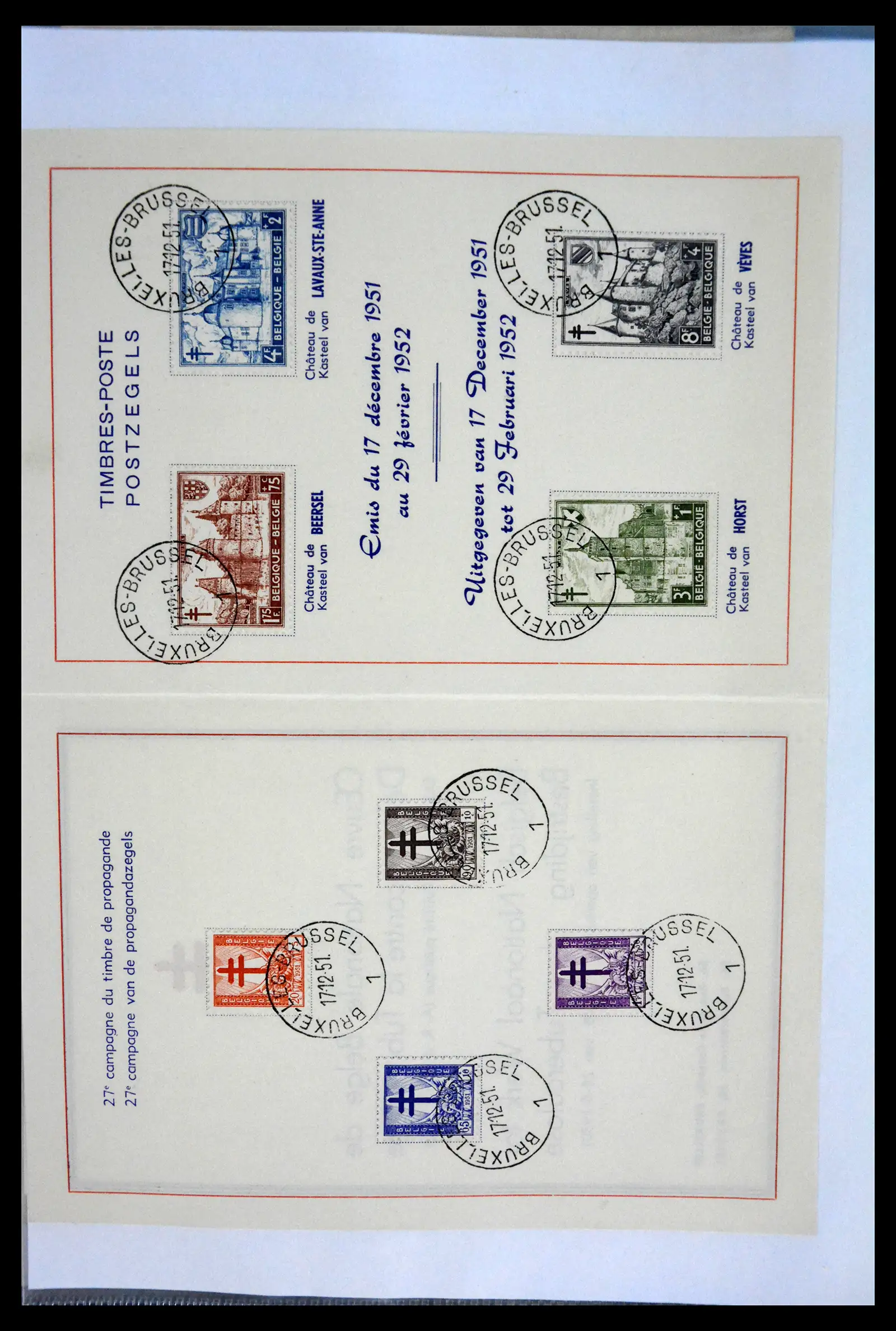 40302 0038 - Stamp collection 40302 Belgium covers/fdc's 1832-2008.