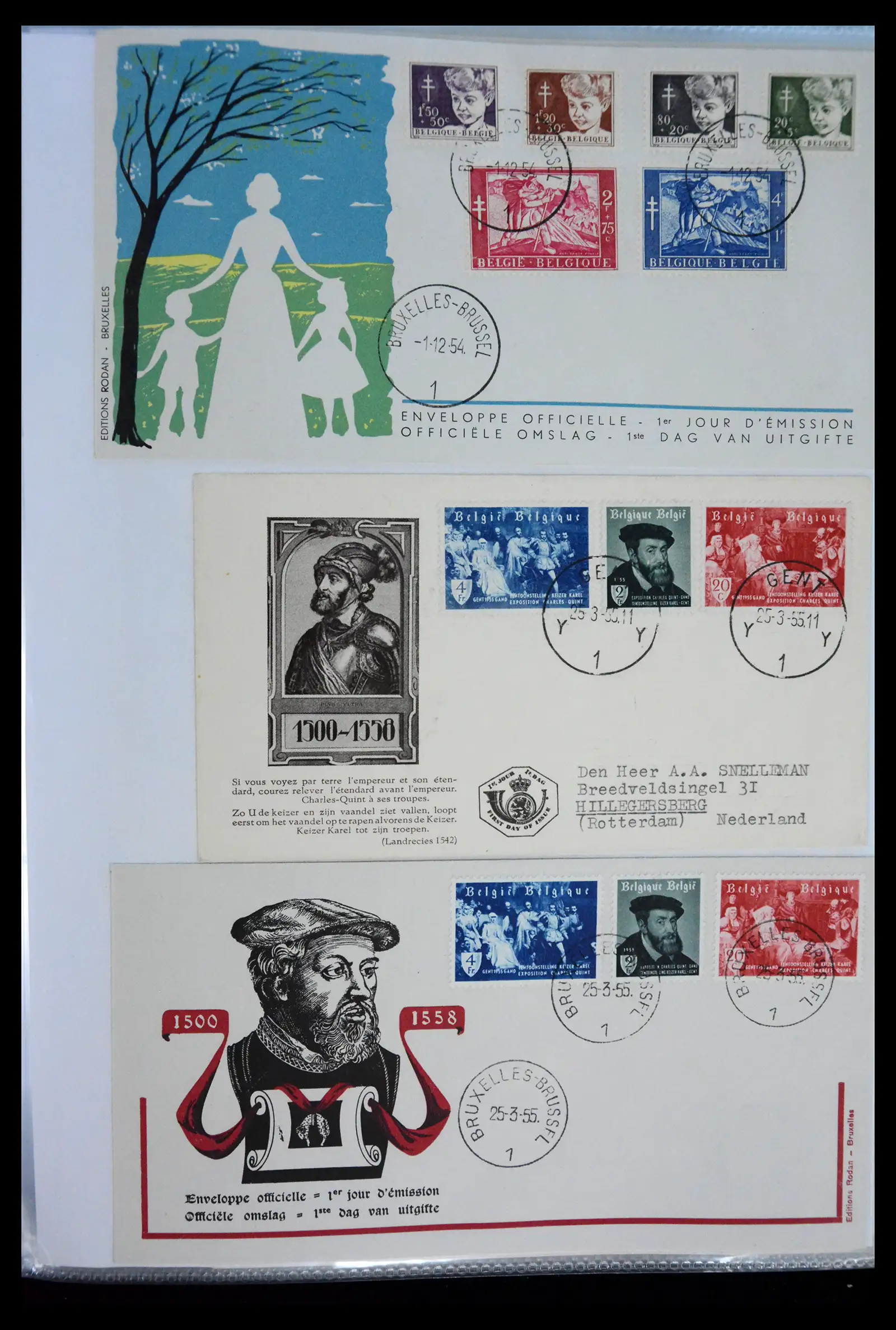 40302 0047 - Stamp collection 40302 Belgium covers/fdc's 1832-2008.