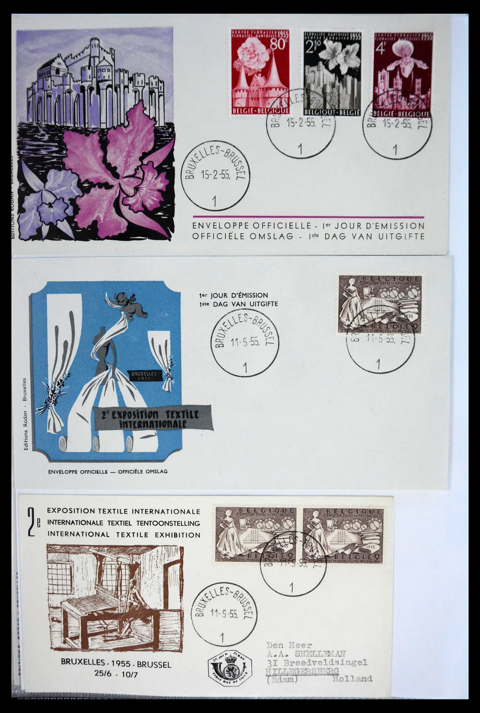 40302 0048 - Stamp collection 40302 Belgium covers/fdc's 1832-2008.