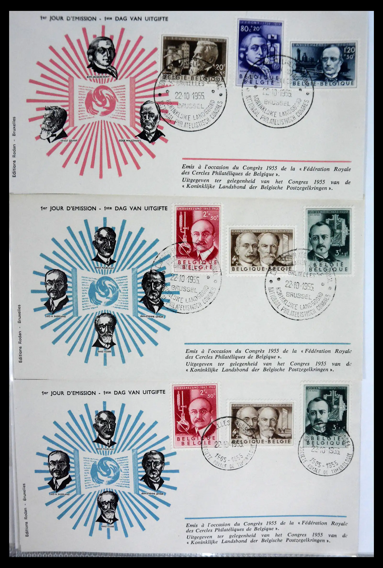40302 0050 - Stamp collection 40302 Belgium covers/fdc's 1832-2008.