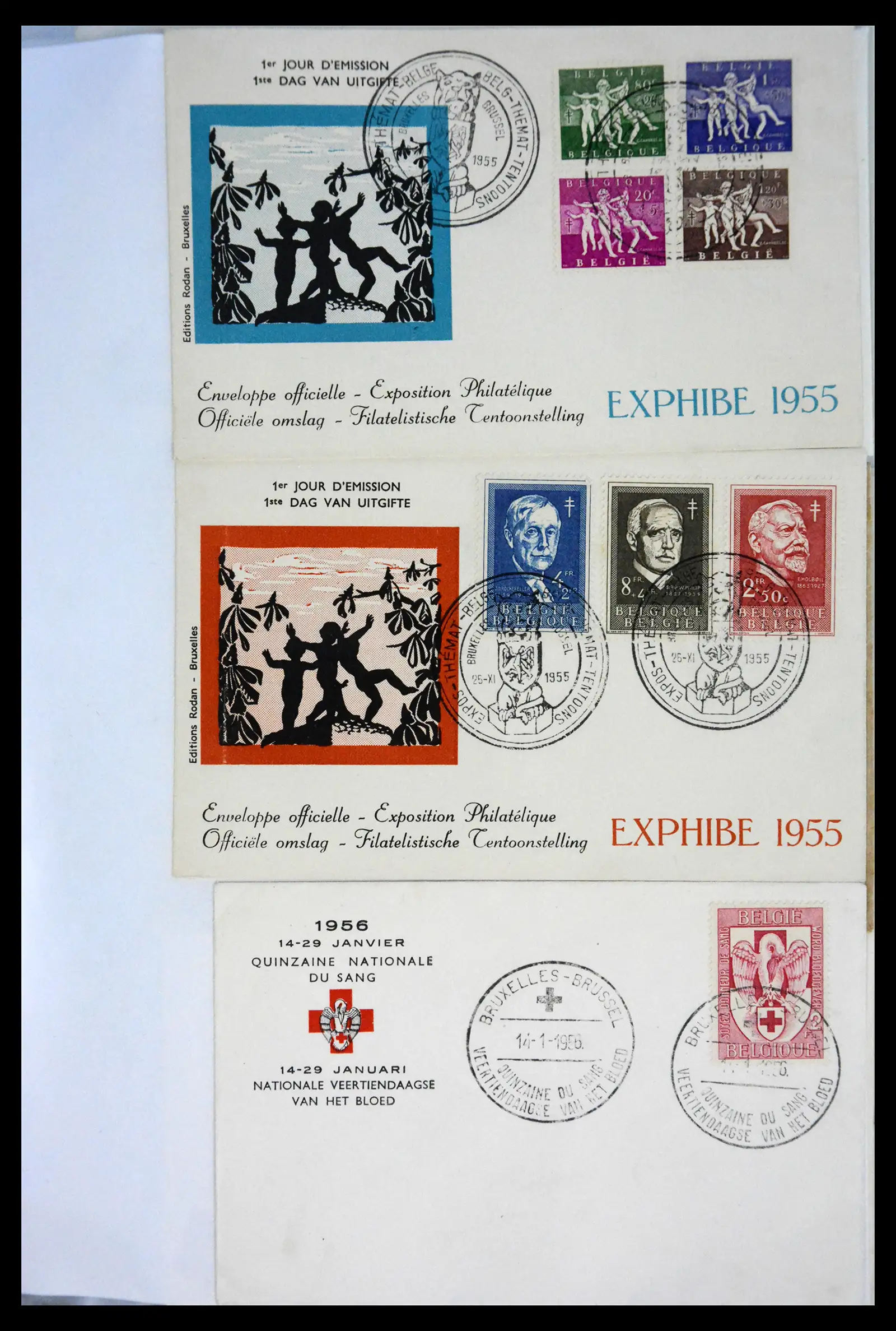 40302 0053 - Stamp collection 40302 Belgium covers/fdc's 1832-2008.
