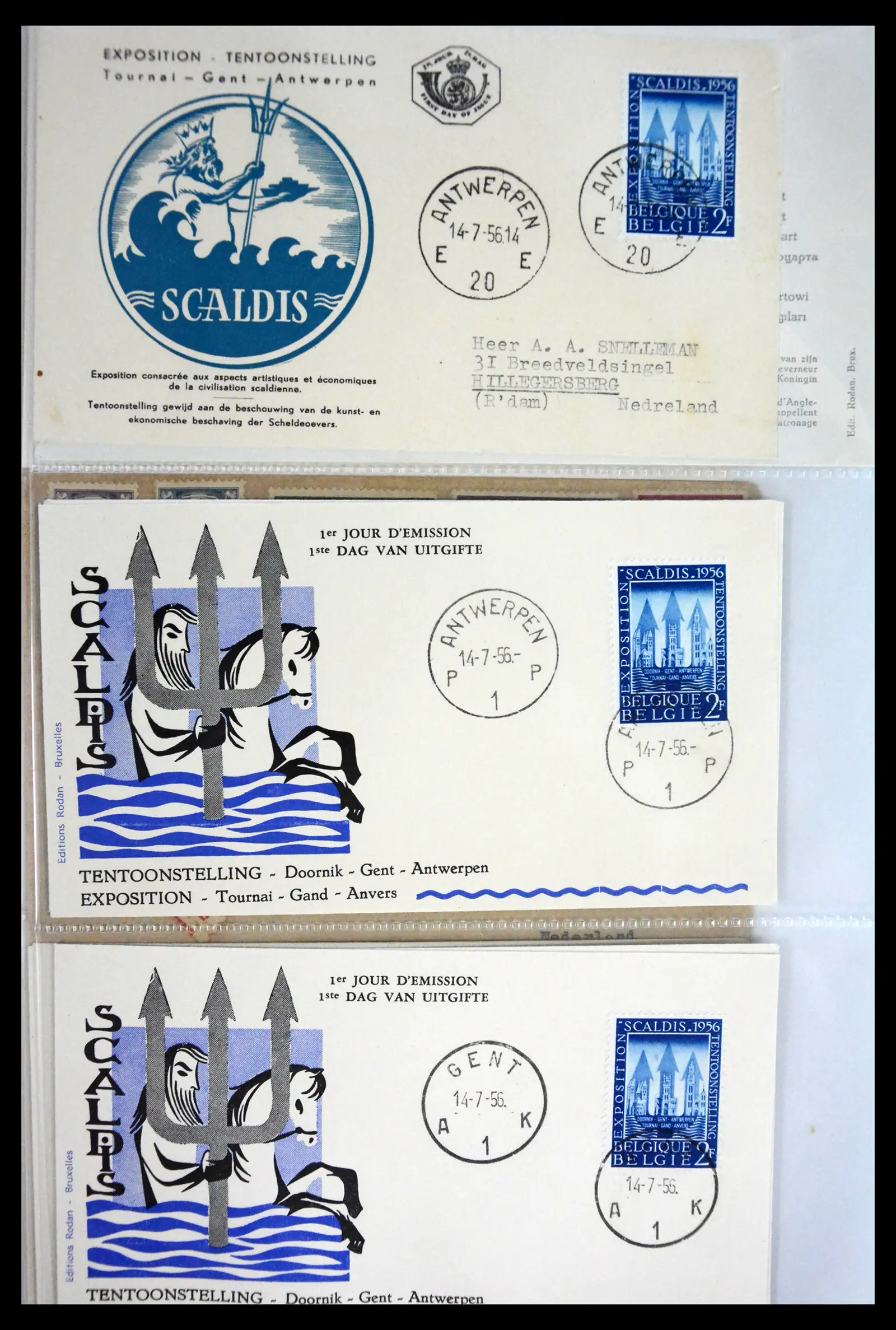 40302 0056 - Stamp collection 40302 Belgium covers/fdc's 1832-2008.