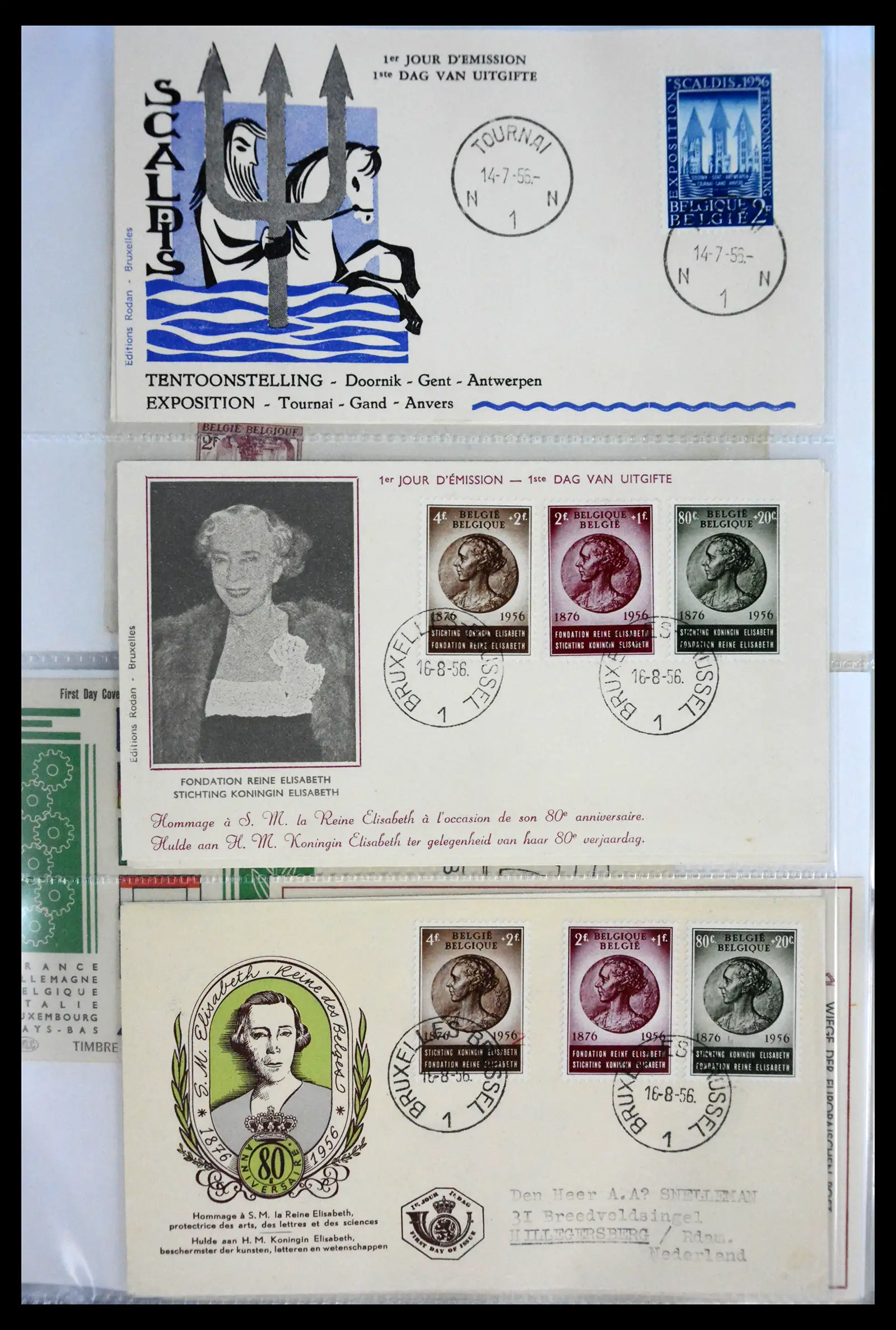 40302 0057 - Stamp collection 40302 Belgium covers/fdc's 1832-2008.