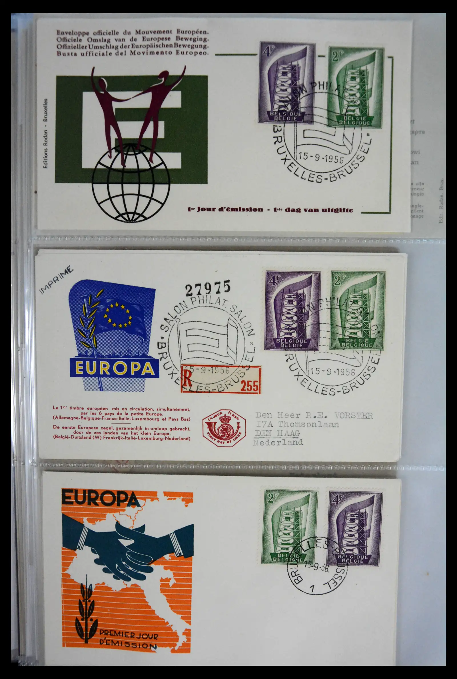 40302 0058 - Stamp collection 40302 Belgium covers/fdc's 1832-2008.