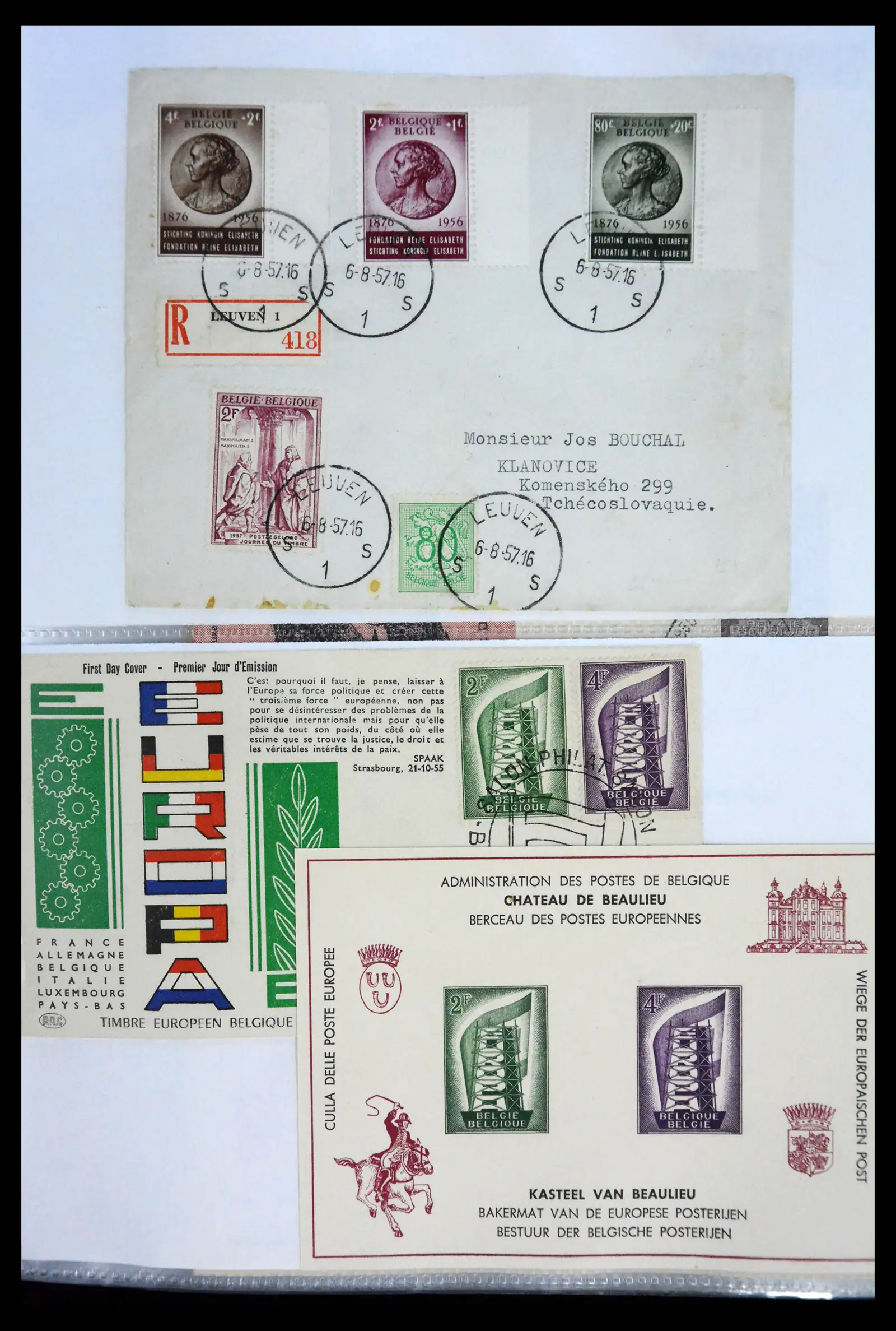 40302 0059 - Stamp collection 40302 Belgium covers/fdc's 1832-2008.