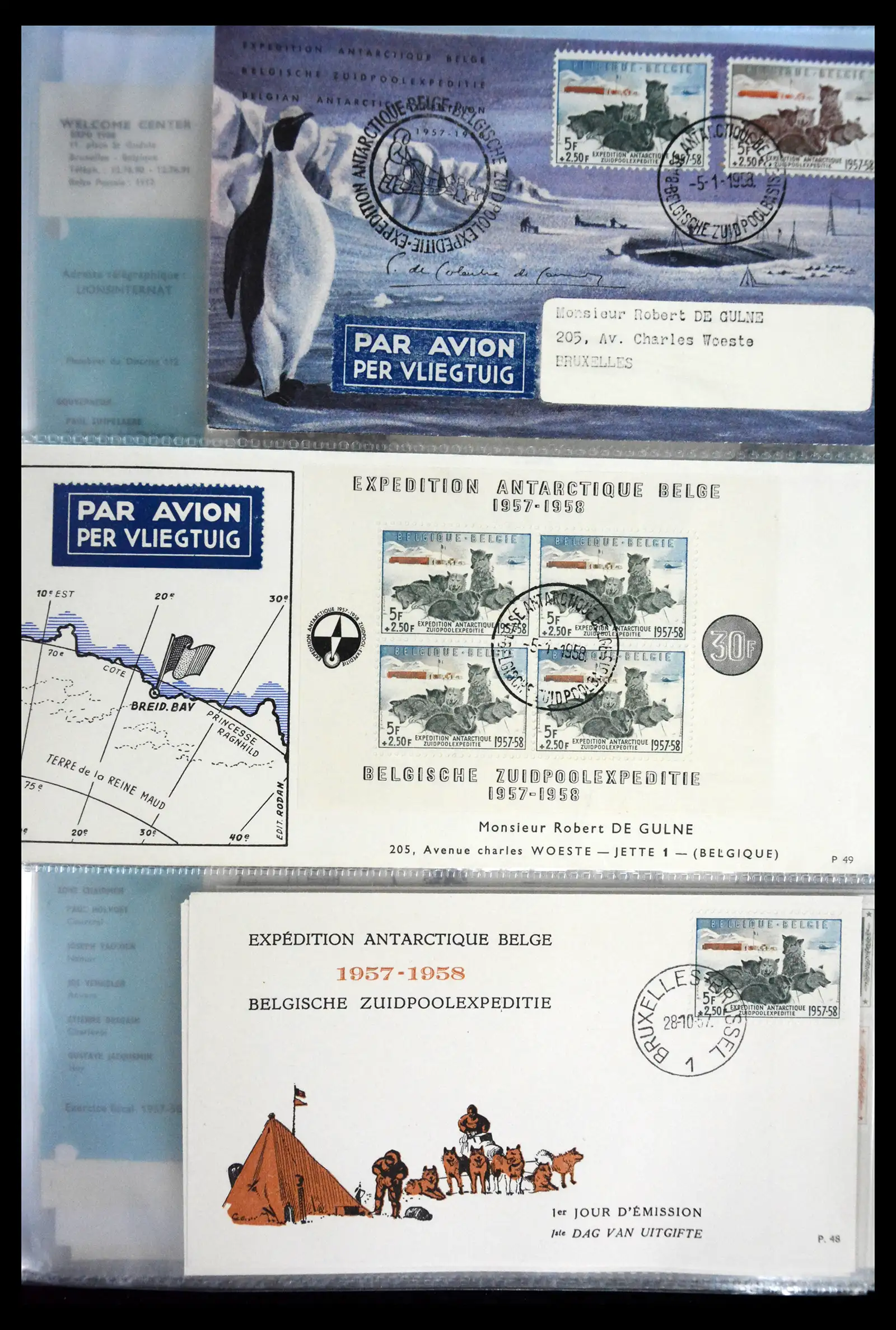 40302 0077 - Stamp collection 40302 Belgium covers/fdc's 1832-2008.