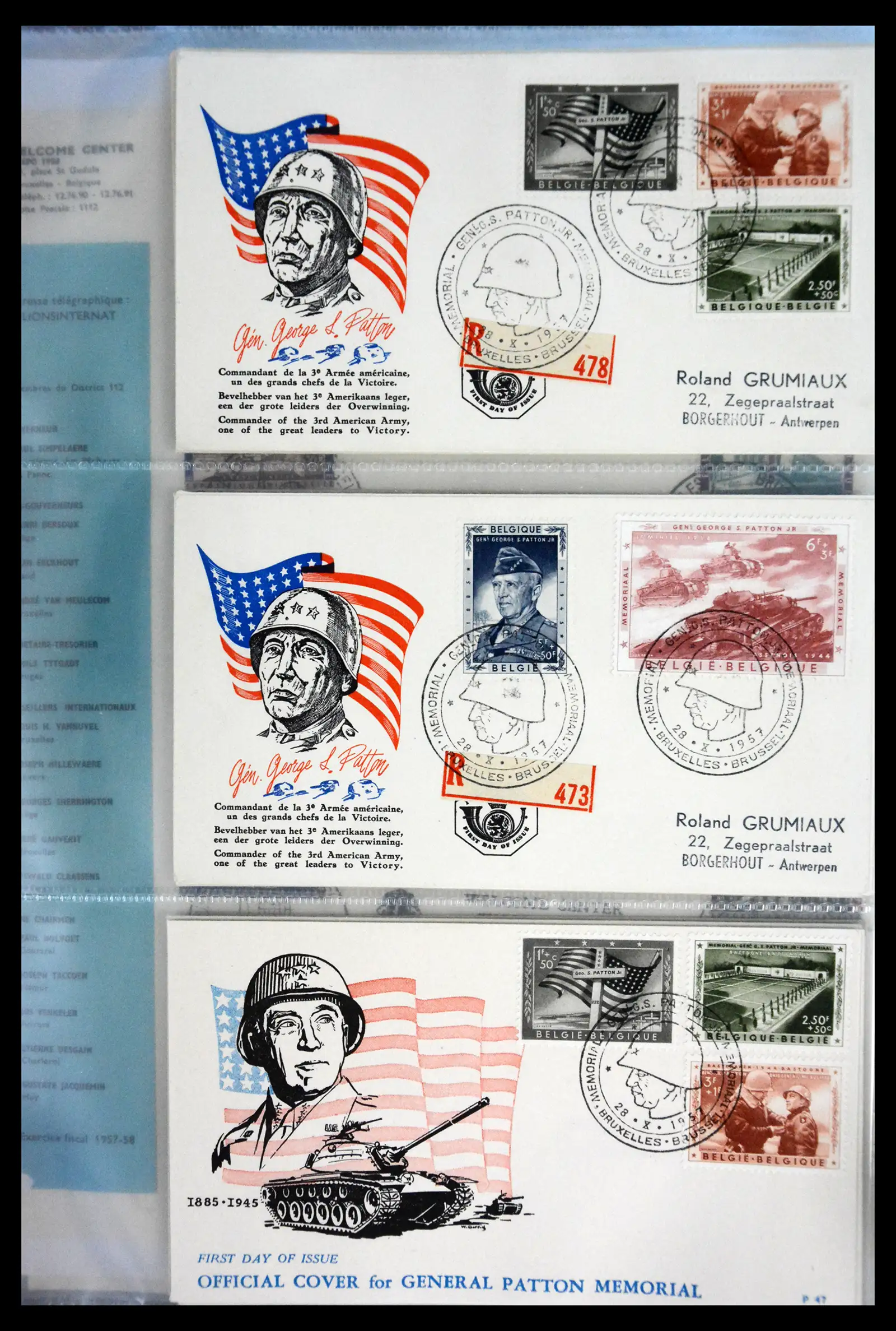 40302 0079 - Stamp collection 40302 Belgium covers/fdc's 1832-2008.