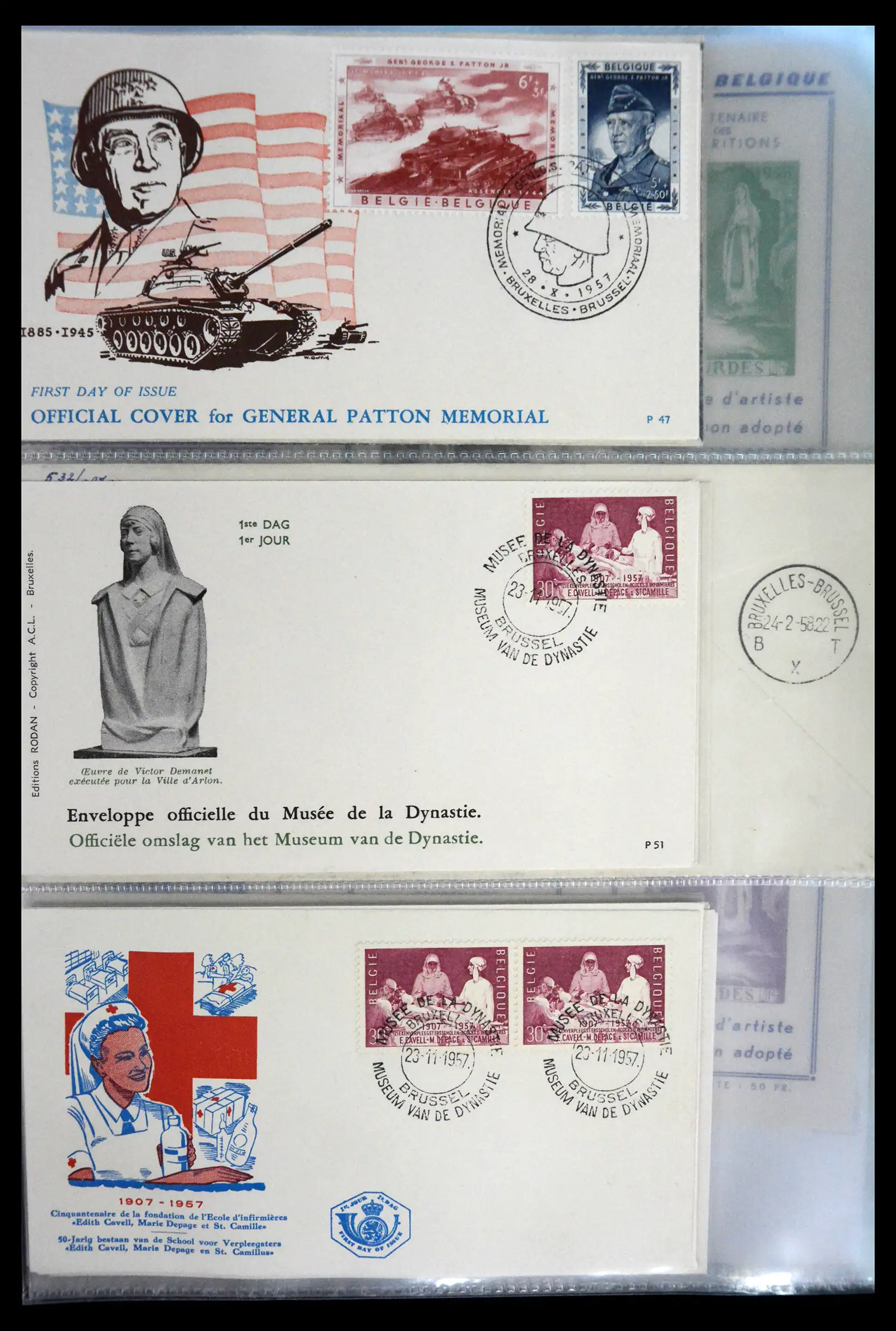 40302 0080 - Stamp collection 40302 Belgium covers/fdc's 1832-2008.