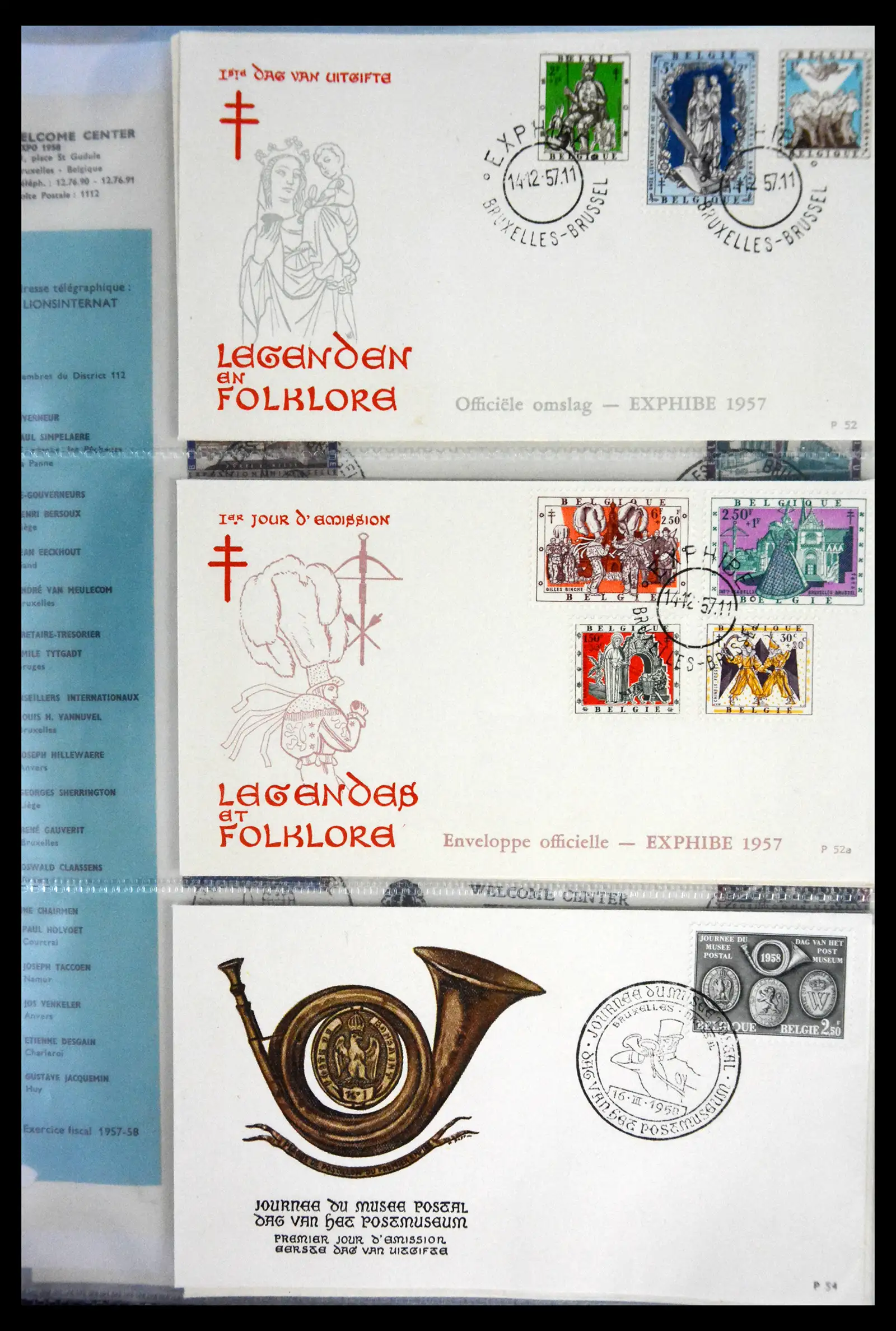 40302 0081 - Stamp collection 40302 Belgium covers/fdc's 1832-2008.