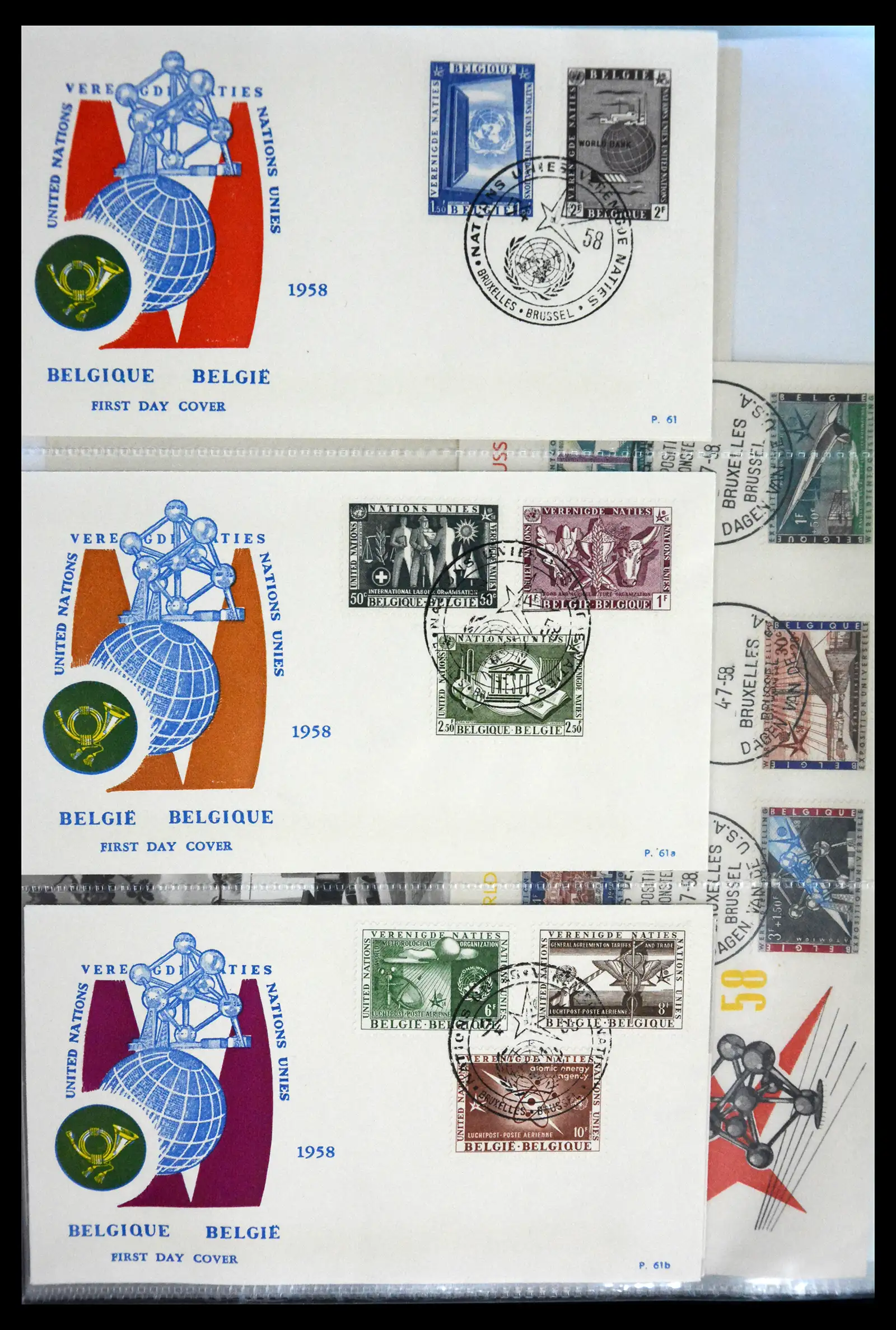 40302 0088 - Stamp collection 40302 Belgium covers/fdc's 1832-2008.
