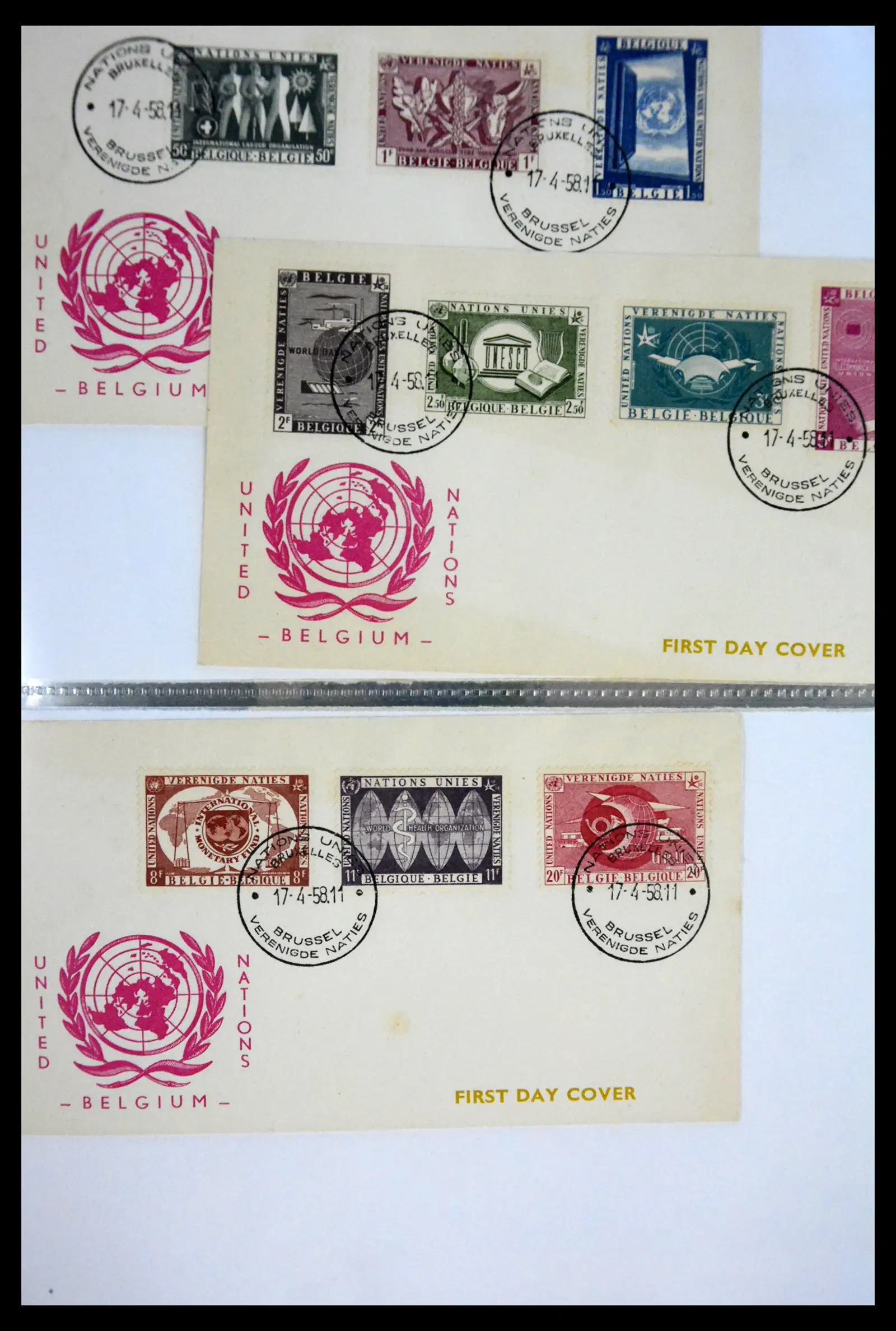 40302 0091 - Stamp collection 40302 Belgium covers/fdc's 1832-2008.