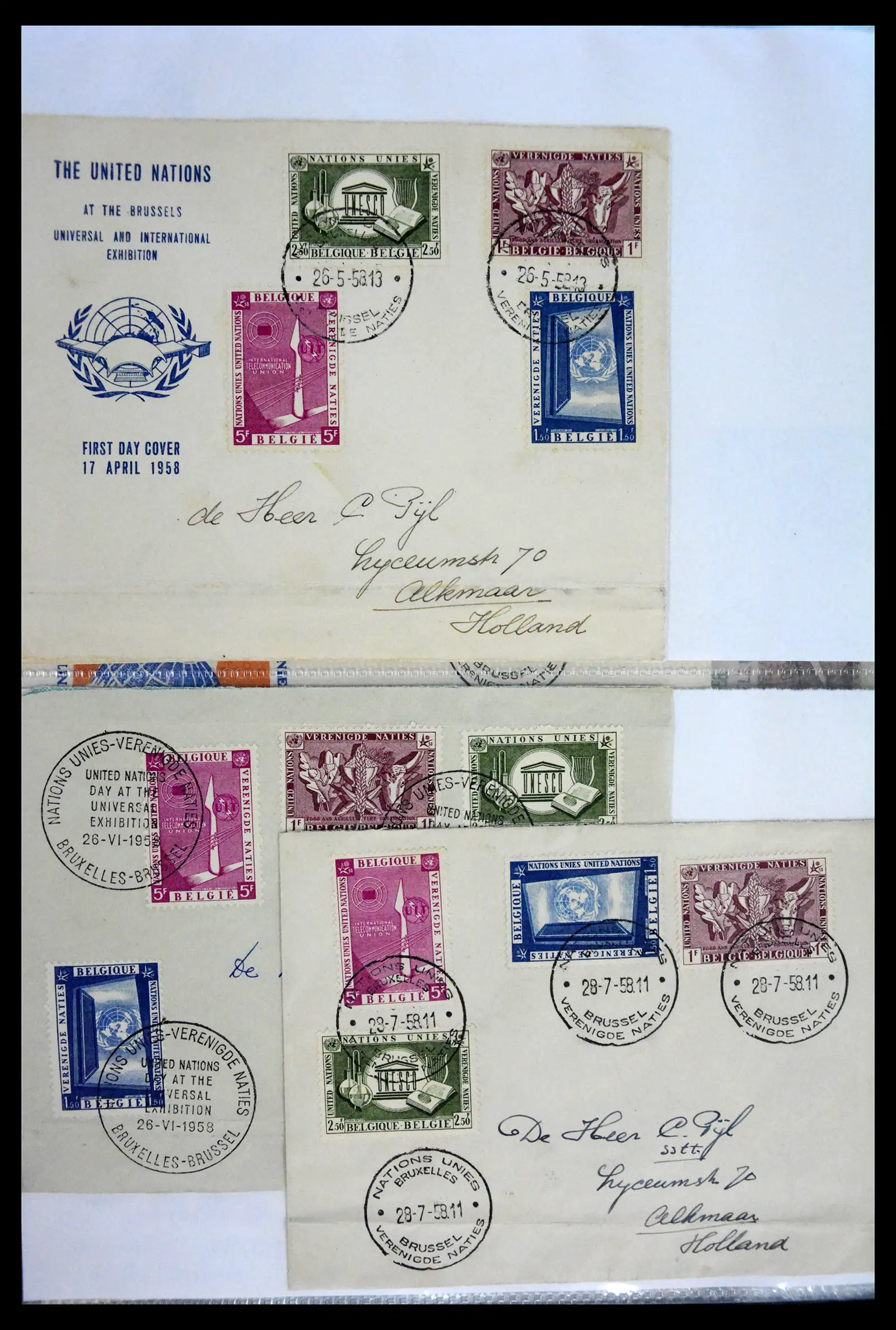 40302 0092 - Stamp collection 40302 Belgium covers/fdc's 1832-2008.
