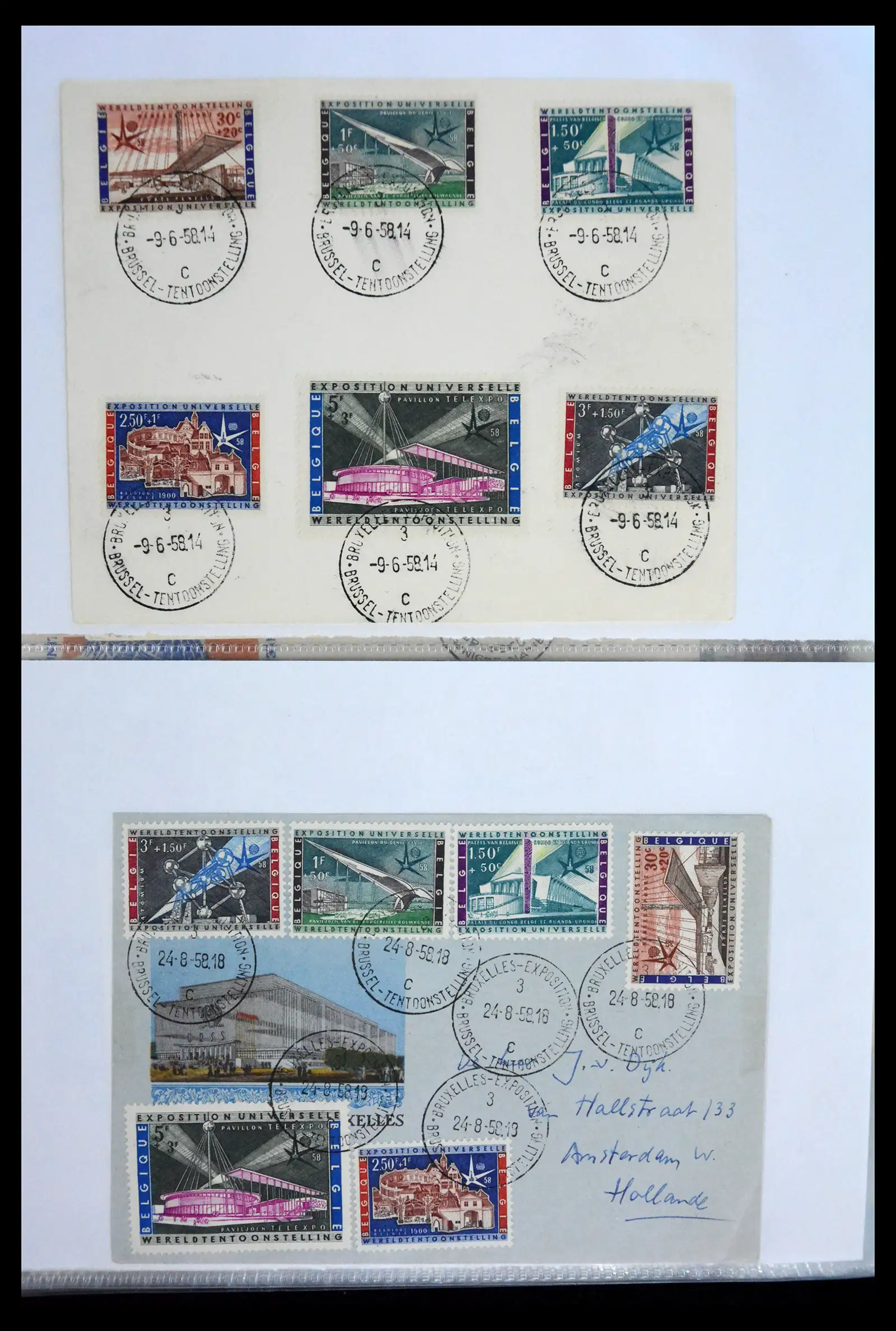 40302 0094 - Stamp collection 40302 Belgium covers/fdc's 1832-2008.
