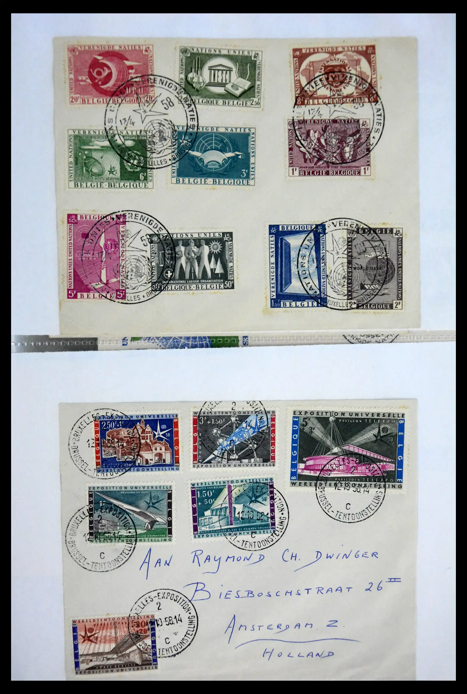 40302 0097 - Stamp collection 40302 Belgium covers/fdc's 1832-2008.
