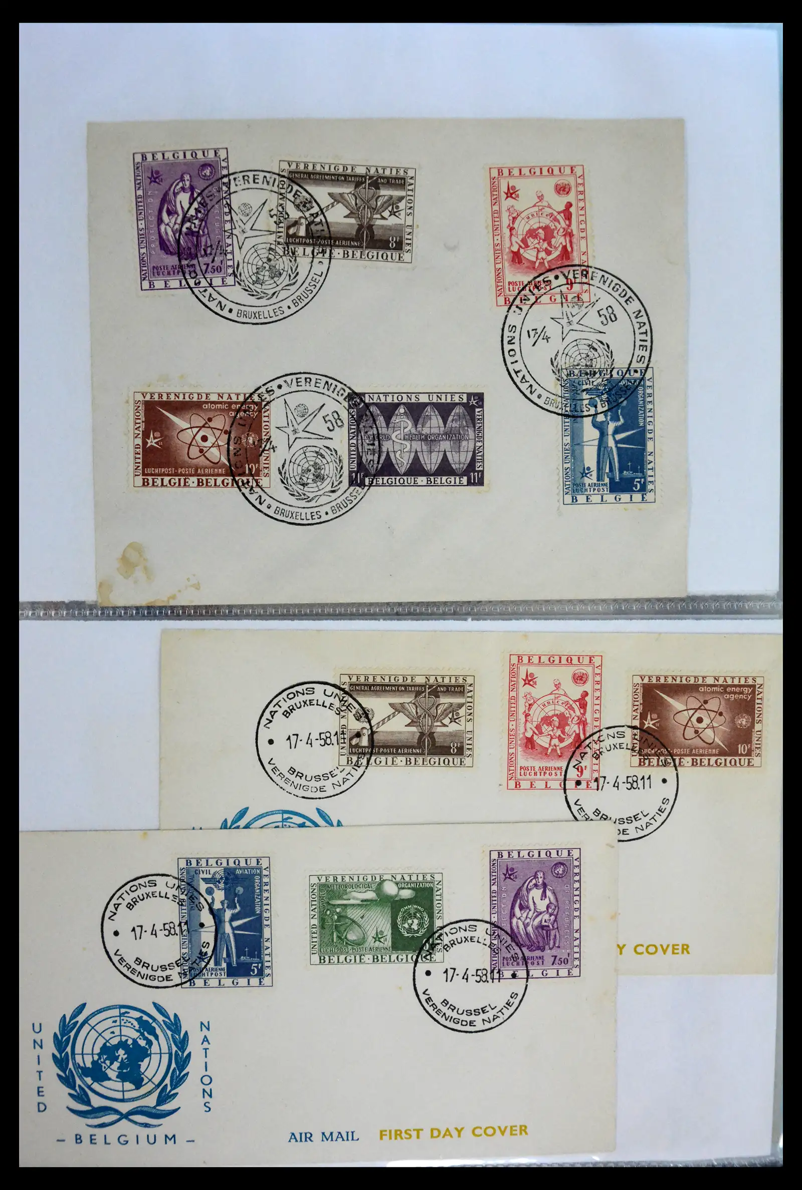 40302 0098 - Stamp collection 40302 Belgium covers/fdc's 1832-2008.