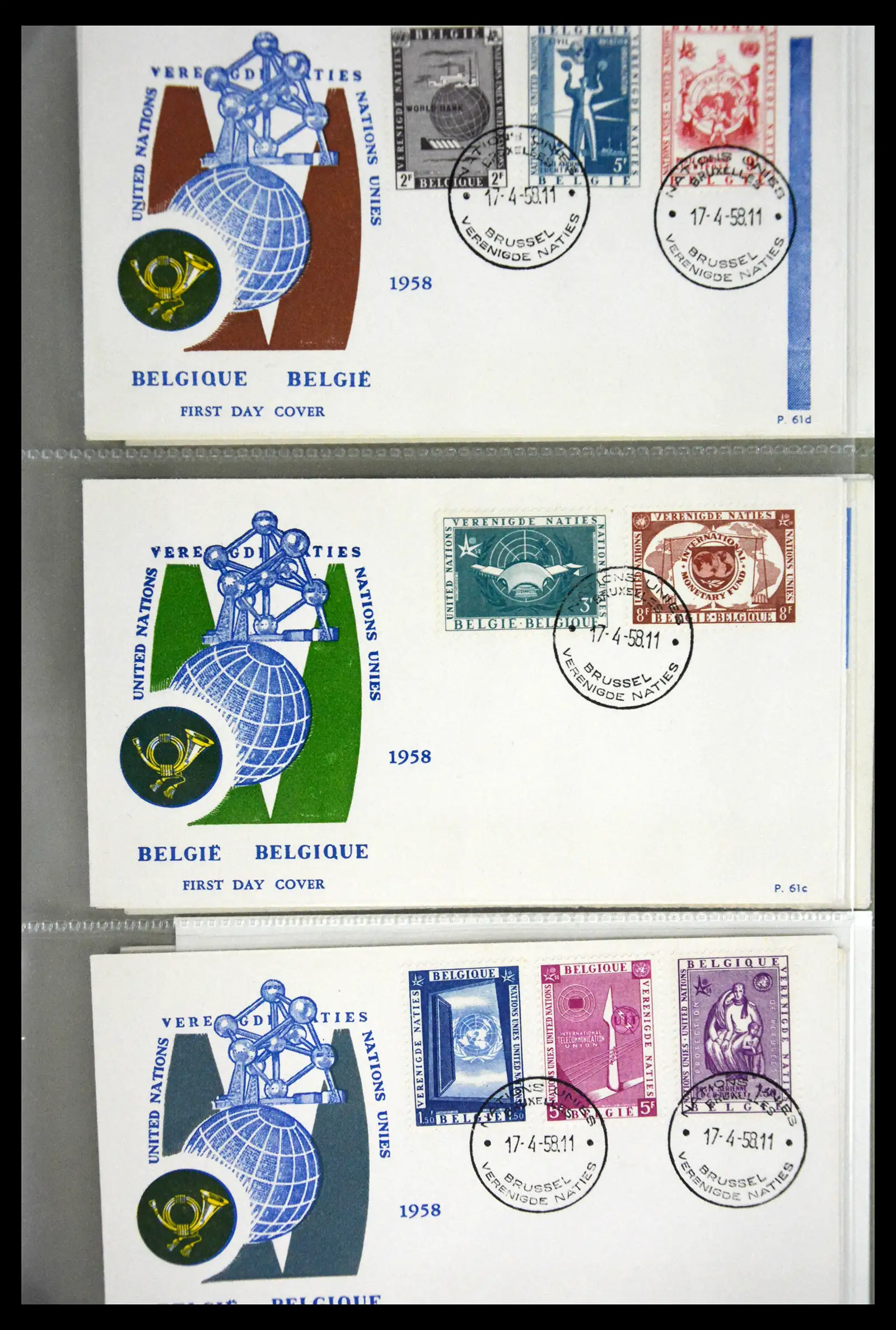 40302 0099 - Stamp collection 40302 Belgium covers/fdc's 1832-2008.