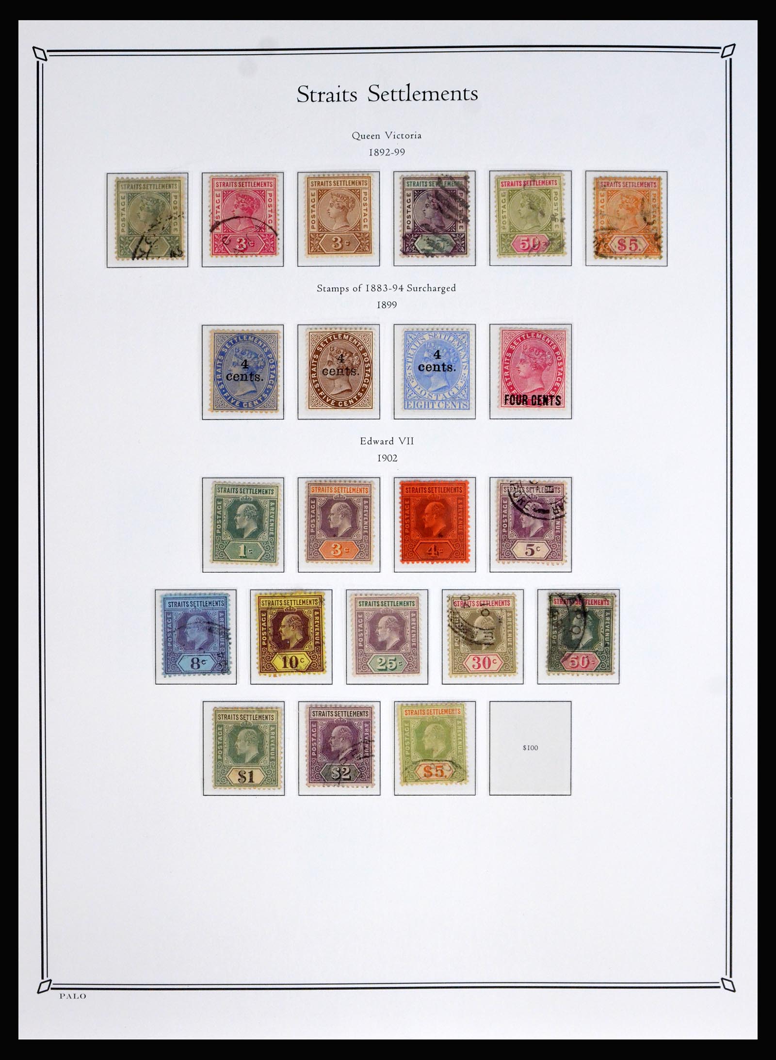40310 0007 - Stamp collection 40310 Malaysia 1867-1948.