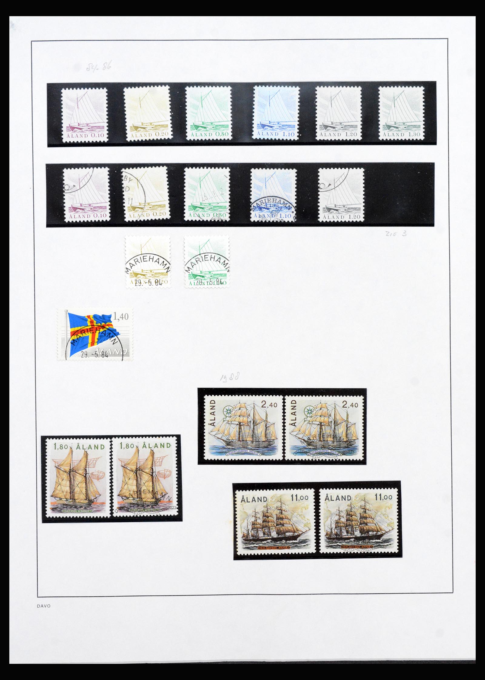 40312 0001 - Postzegel verzameling 40312 Aland 1986-2022!