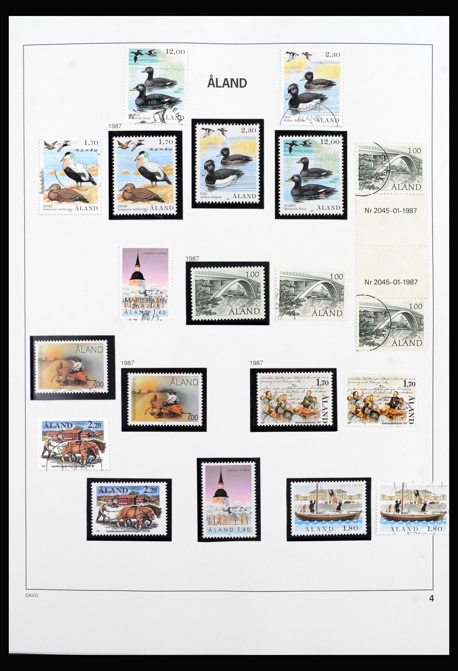 40312 0004 - Postzegel verzameling 40312 Aland 1986-2022!