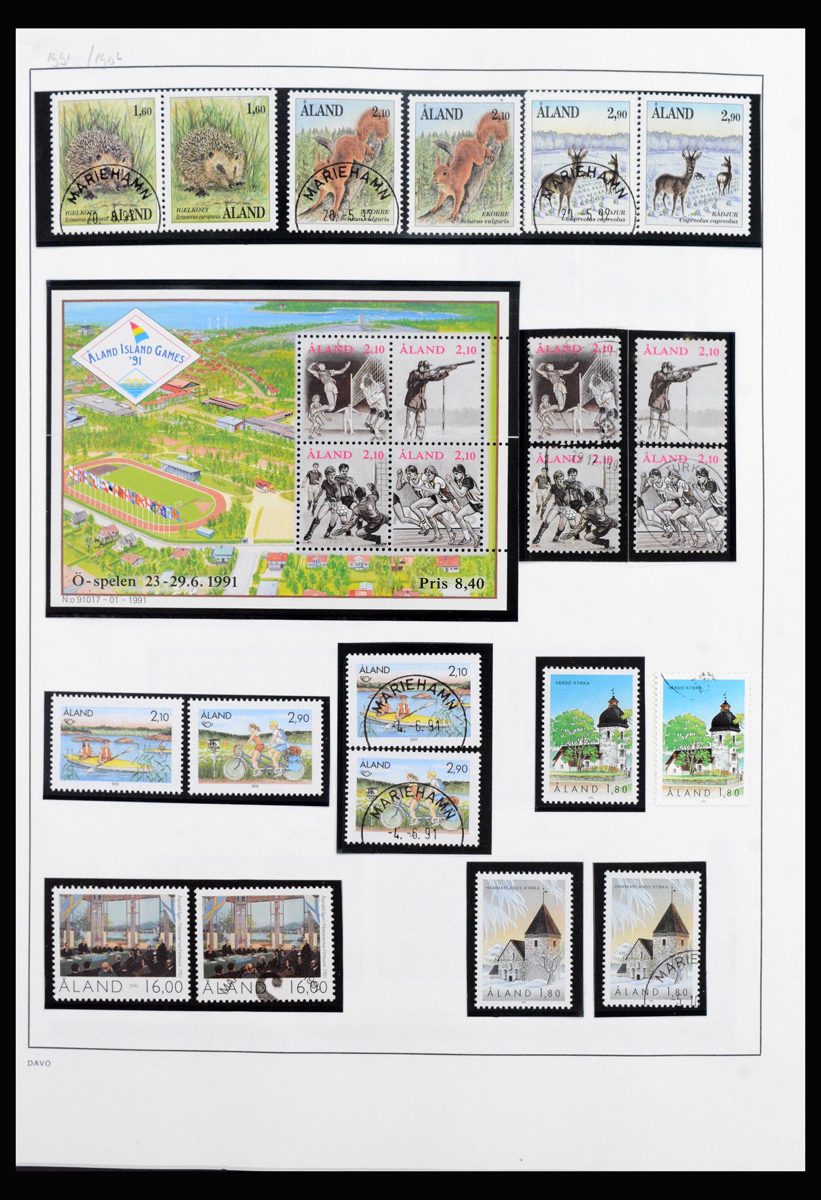 40312 0007 - Postzegel verzameling 40312 Aland 1986-2022!
