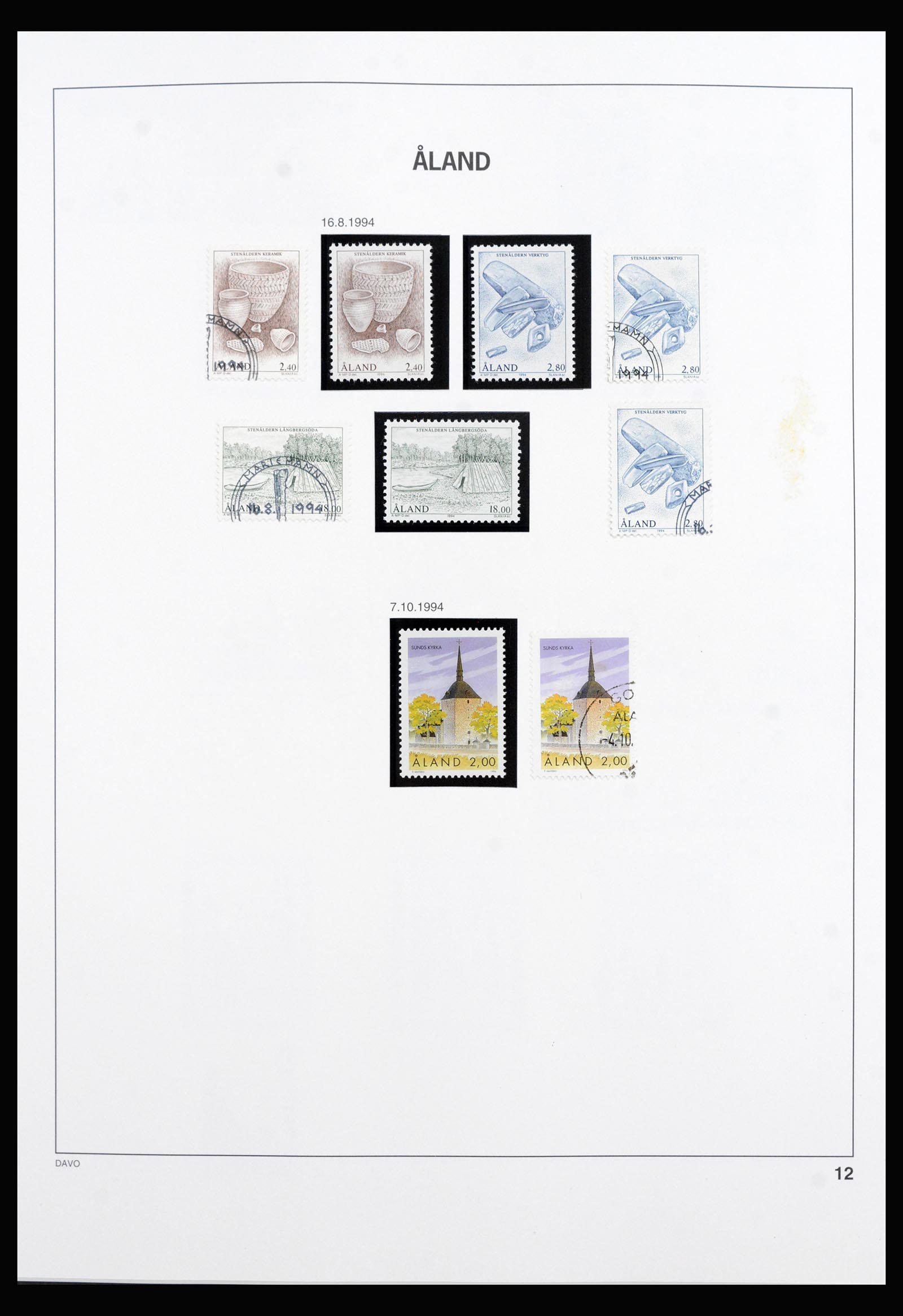 40312 0013 - Postzegel verzameling 40312 Aland 1986-2022!