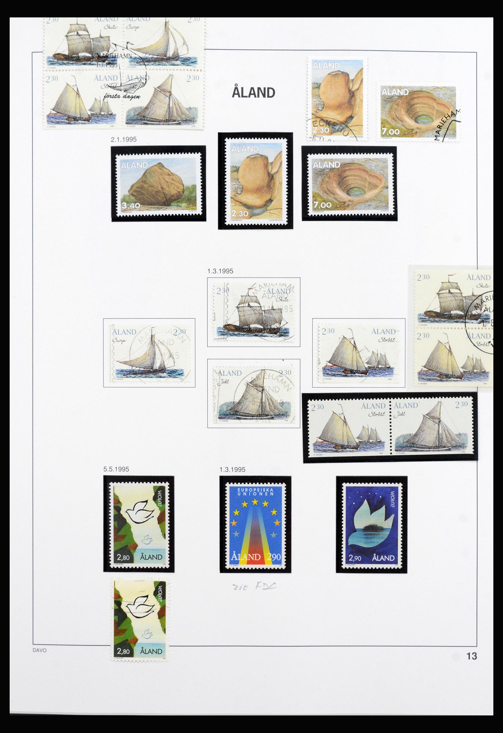 40312 0014 - Postzegel verzameling 40312 Aland 1986-2022!