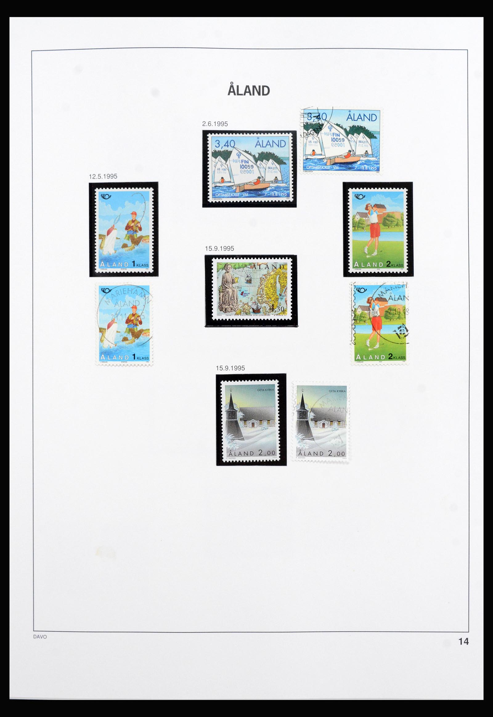 40312 0015 - Postzegel verzameling 40312 Aland 1986-2022!