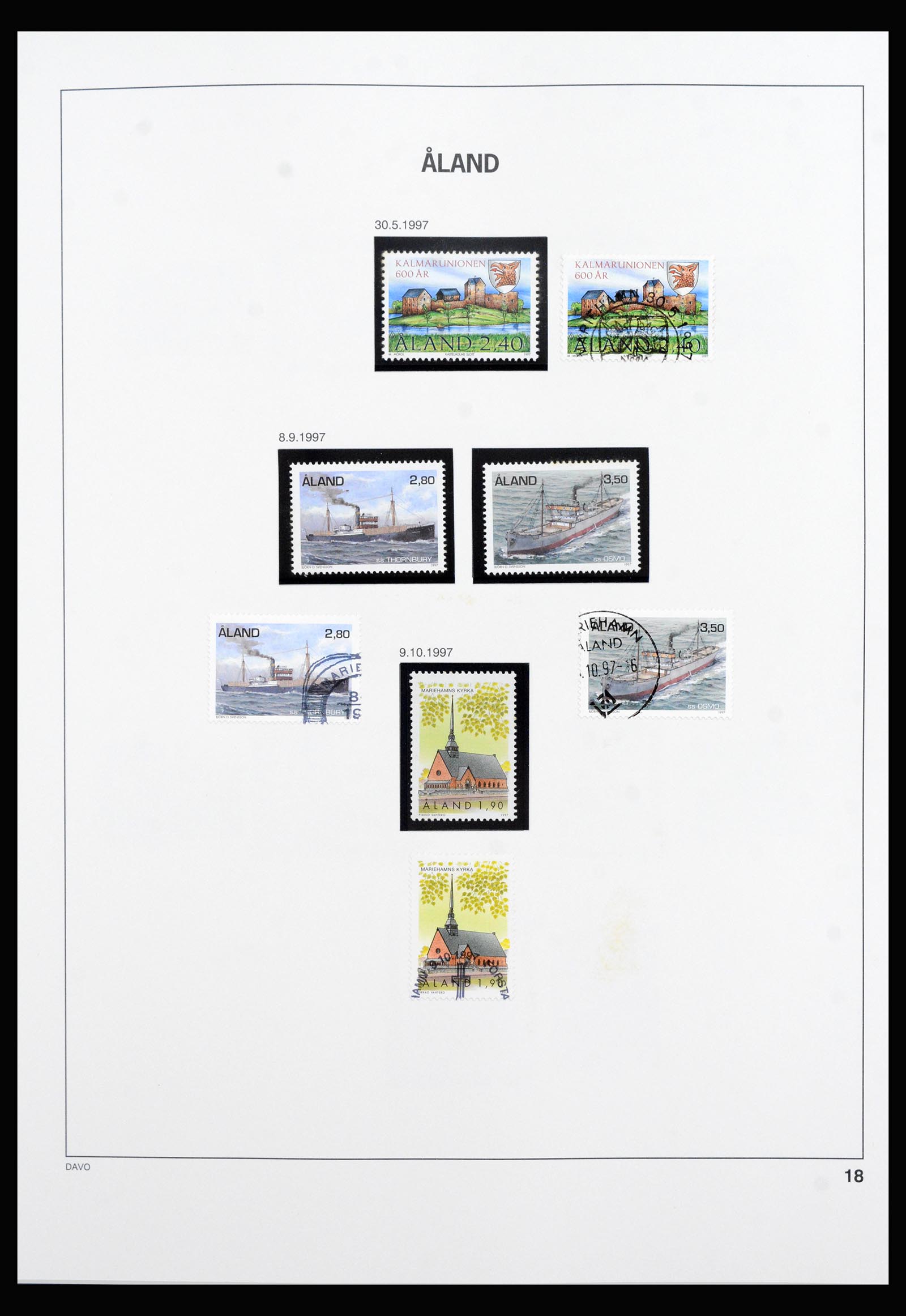 40312 0019 - Postzegel verzameling 40312 Aland 1986-2022!
