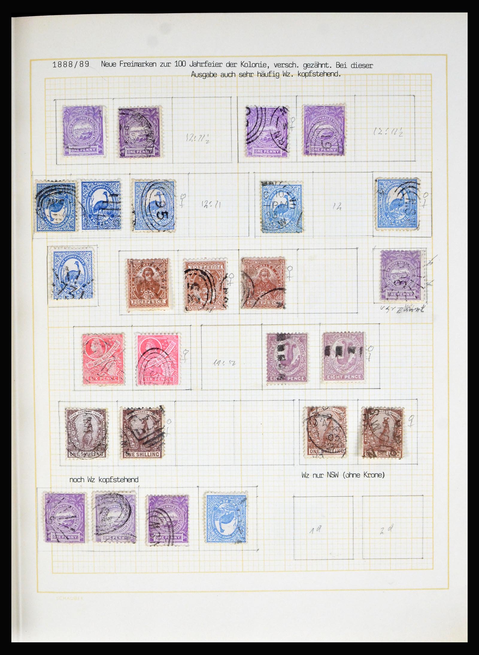 40313 0004 - Postzegel verzameling 40313 Australische Staten 1850-1907.